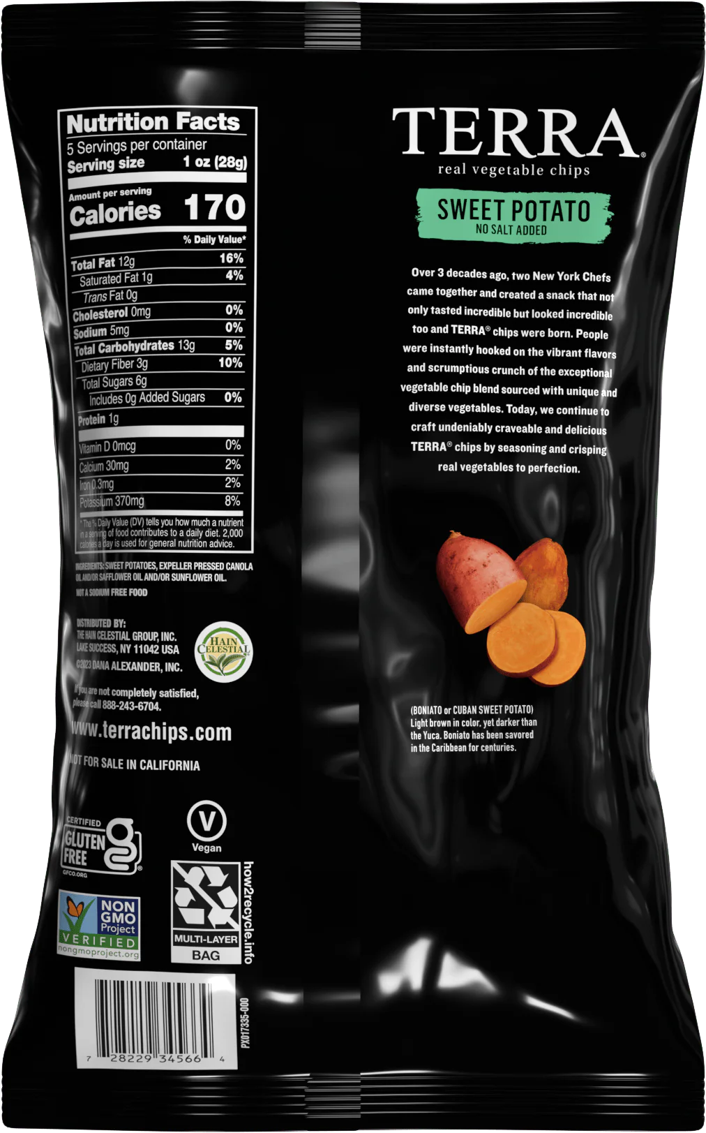 No Salt Added Sweet Potato Vegetable Chips - Image 2