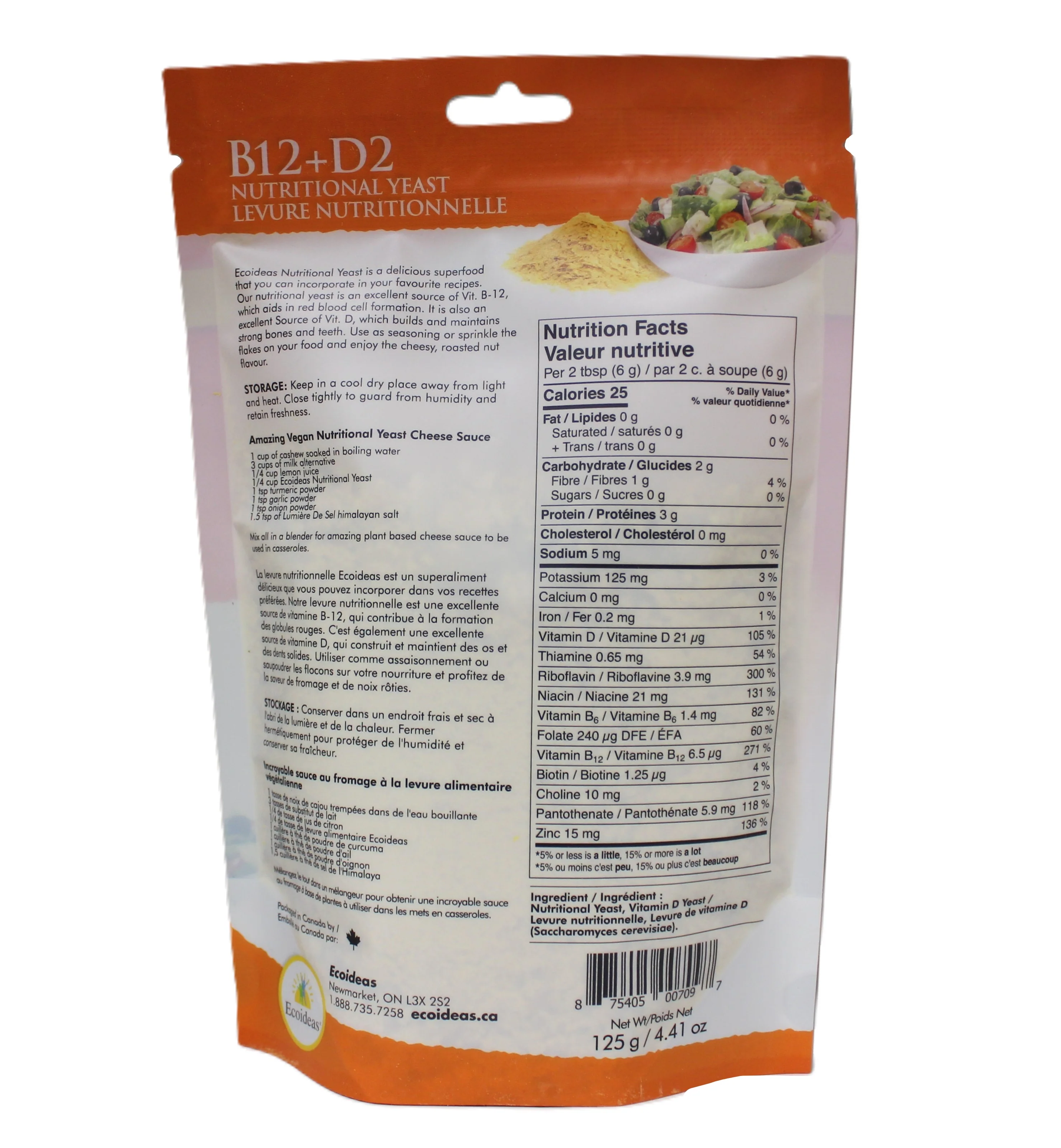 Nutritional Yeast with B12+D2 - Image 2