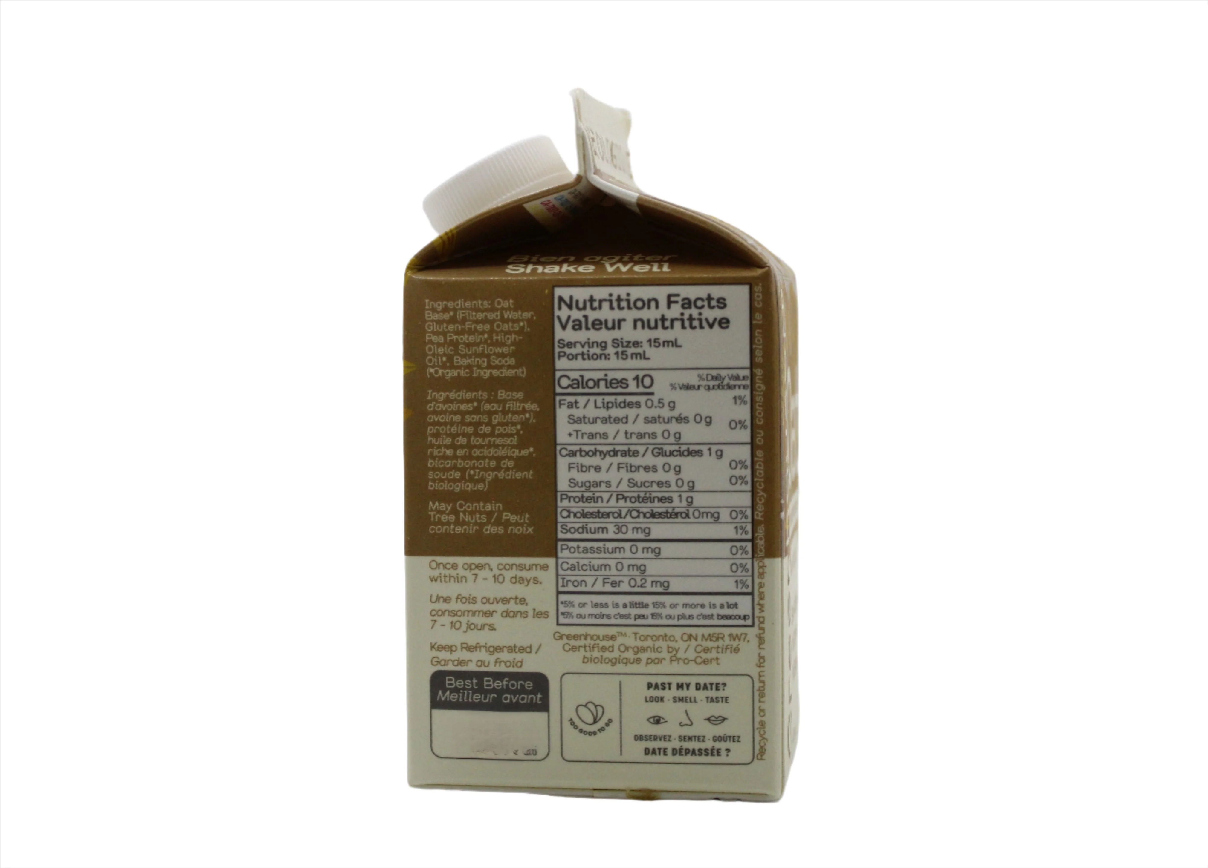Oat Coffee Creamer Gable Top - Image 2