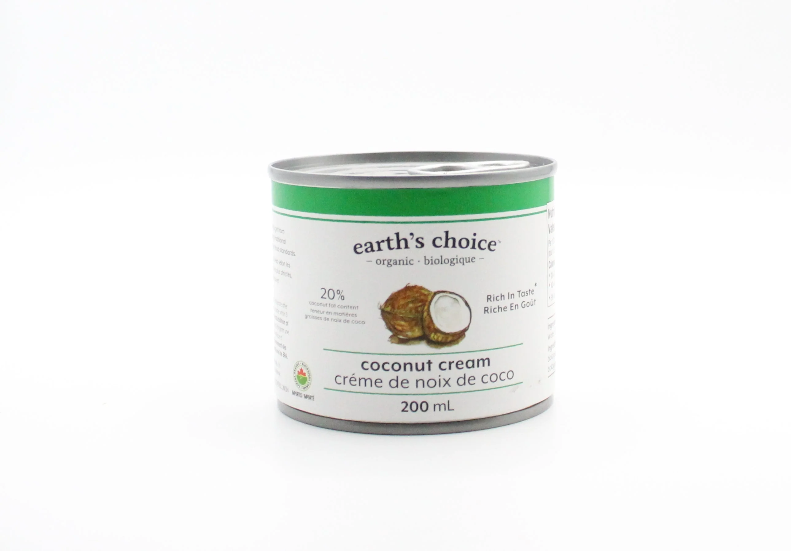 Organic Rich In Taste Coconut Cream 20% Coconut Fat