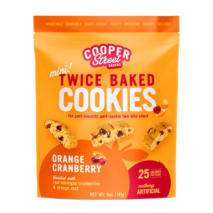 Orange Cranberry Twice Baked Cookies