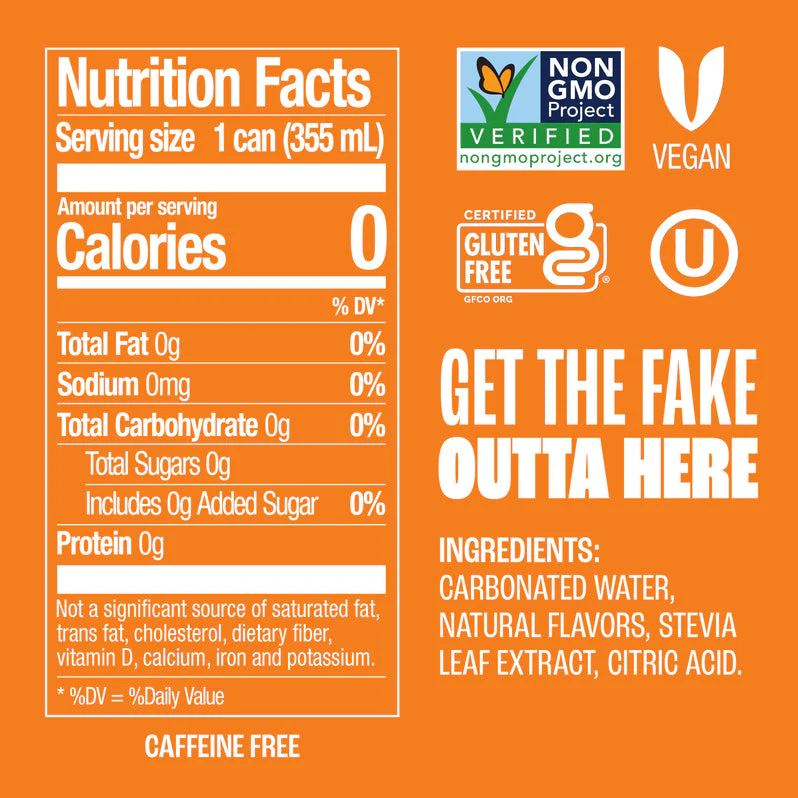 Orange Creamsicle Stevia Soda - Image 2