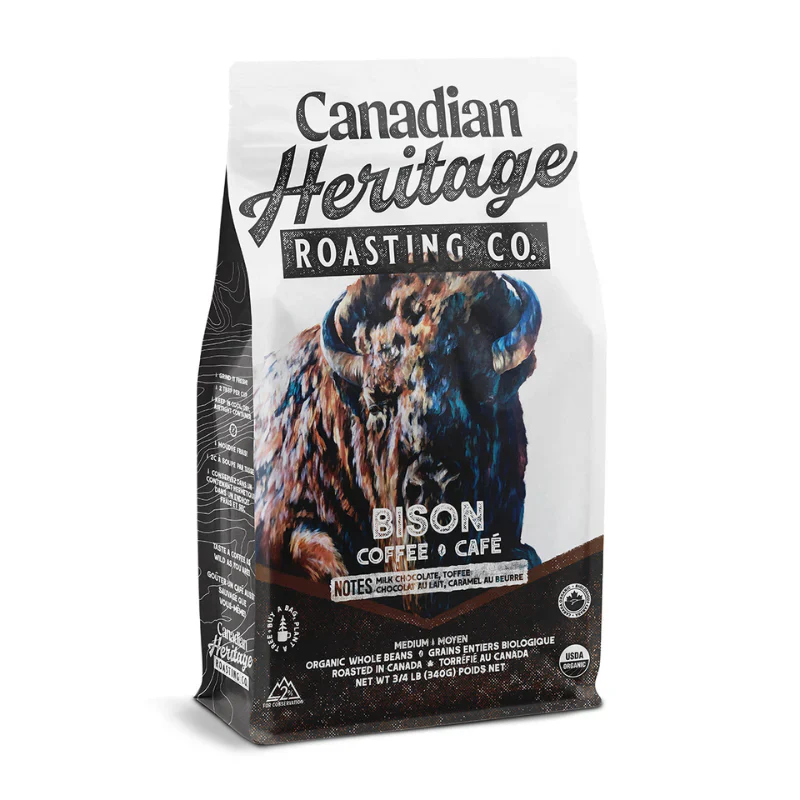 Organic Bison Medium Roast Whole Coffee Beans