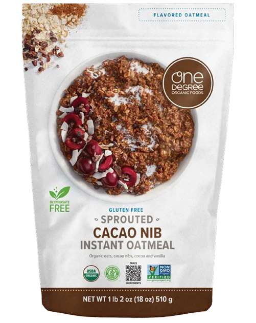 Sprouted Cacao Nib Instant Oatmeal