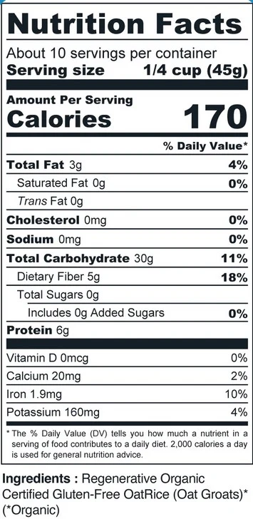 Org G/F Certified Regenerative Oatrice - Image 2