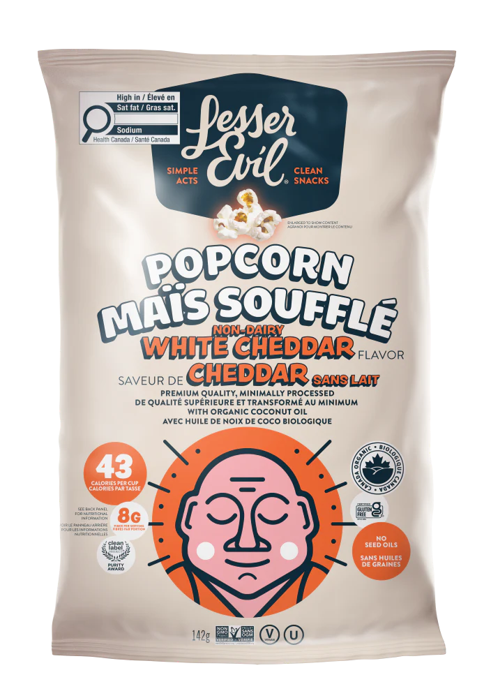 Organic Non-Dairy White Cheddar Popcorn
