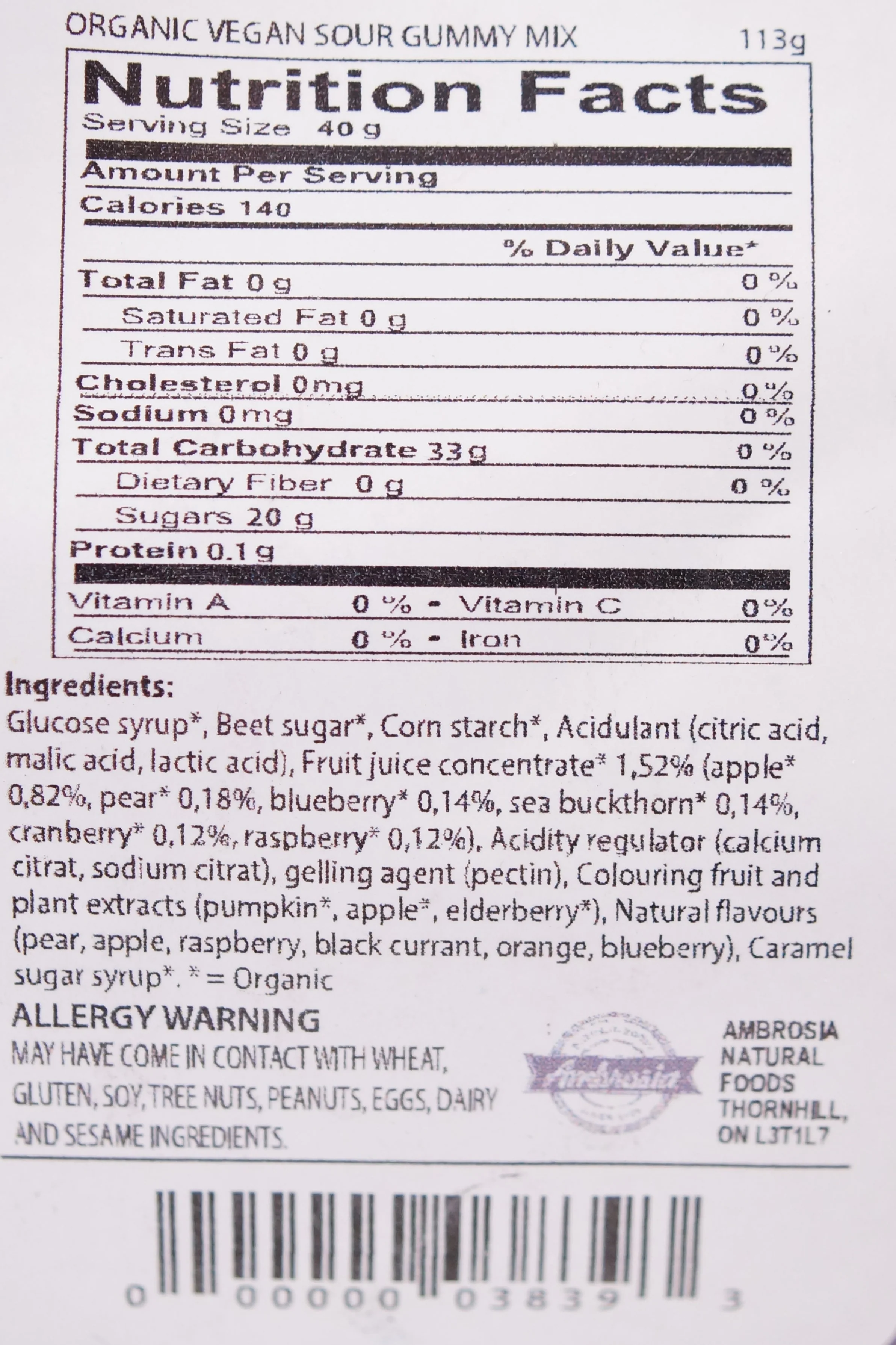 Org Vegan Sour Gummy Mix - Image 2