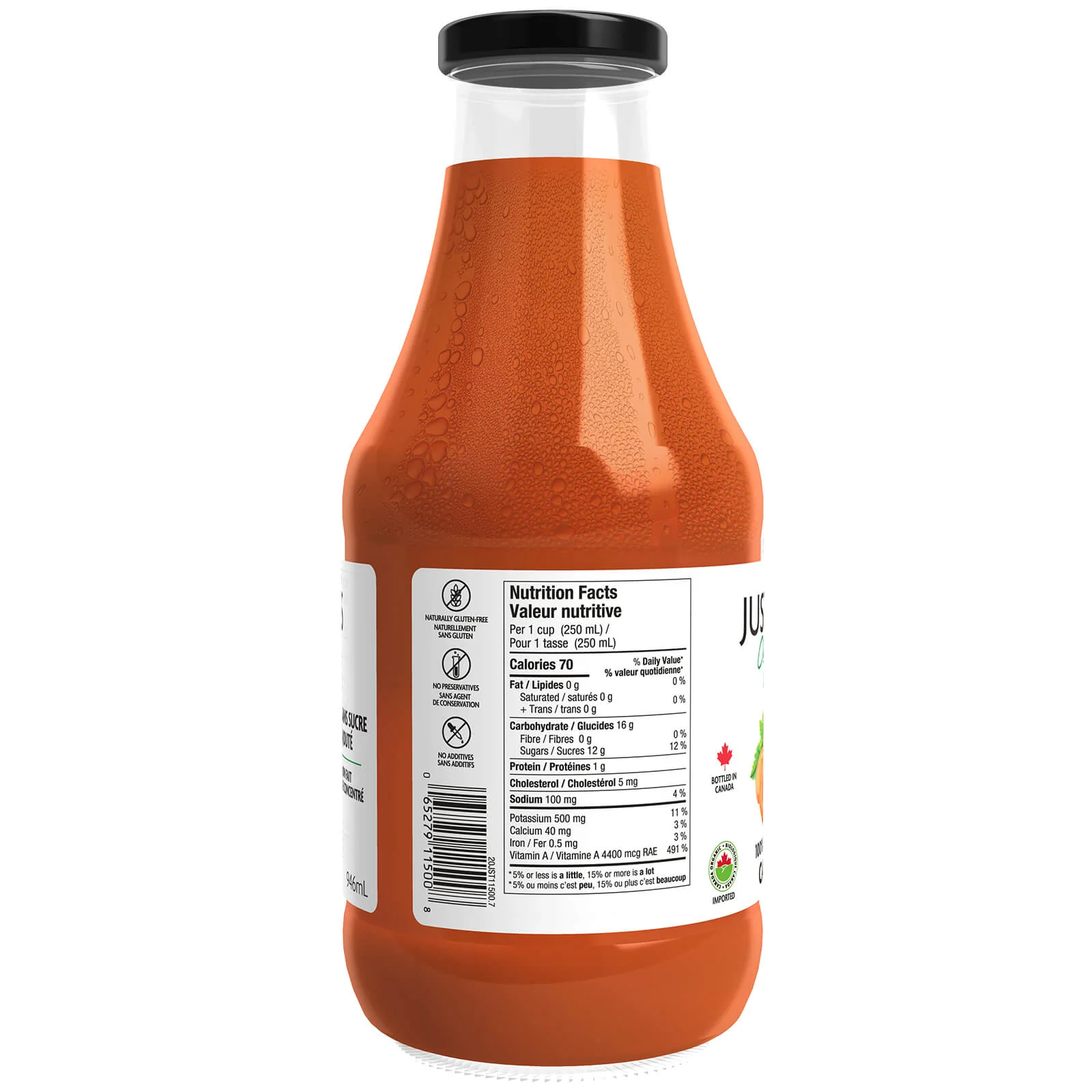 Organic 100% Pure Carrot Juice - Image 3
