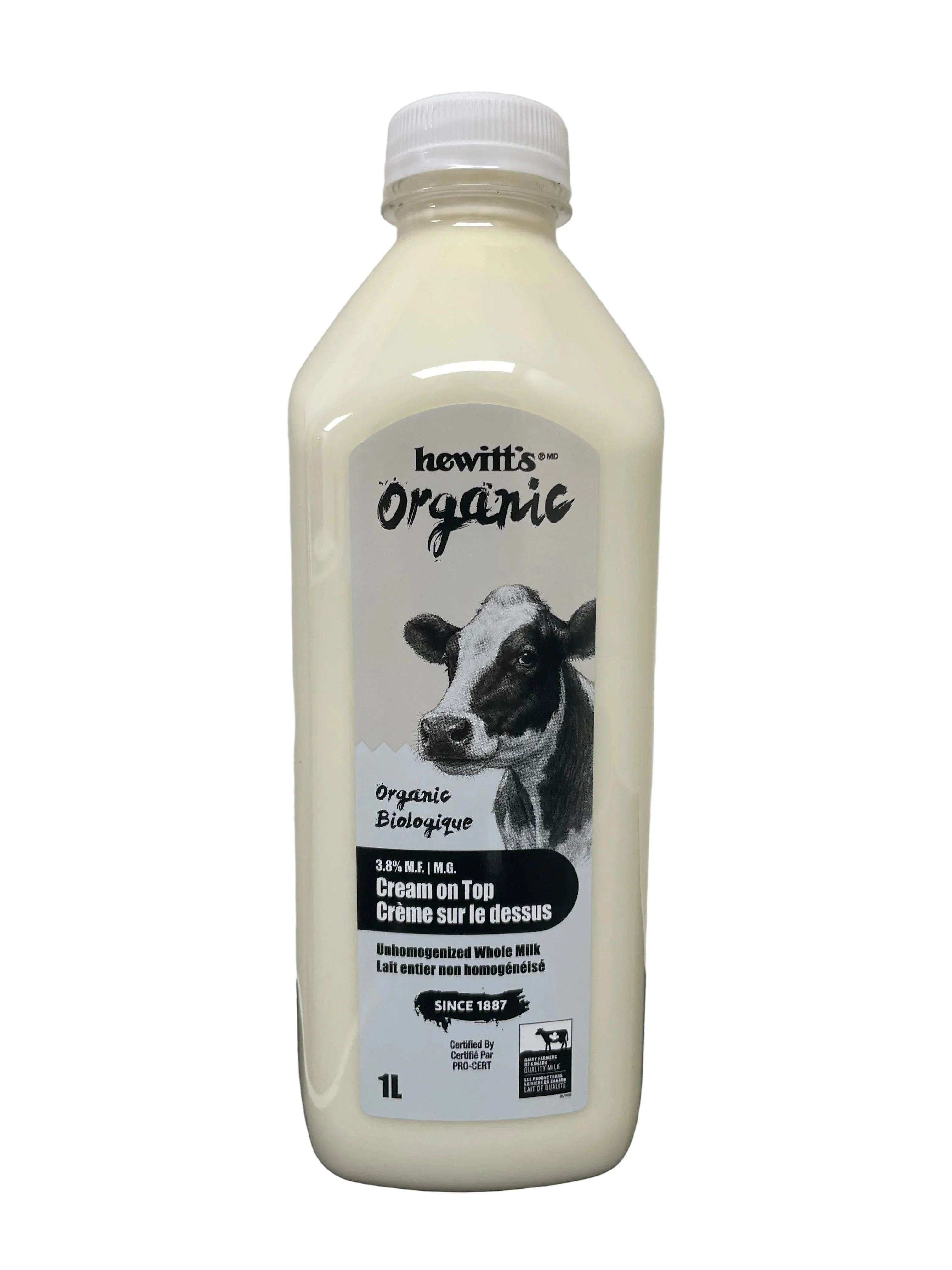 Organic 3.8% Unhomogenized Milk