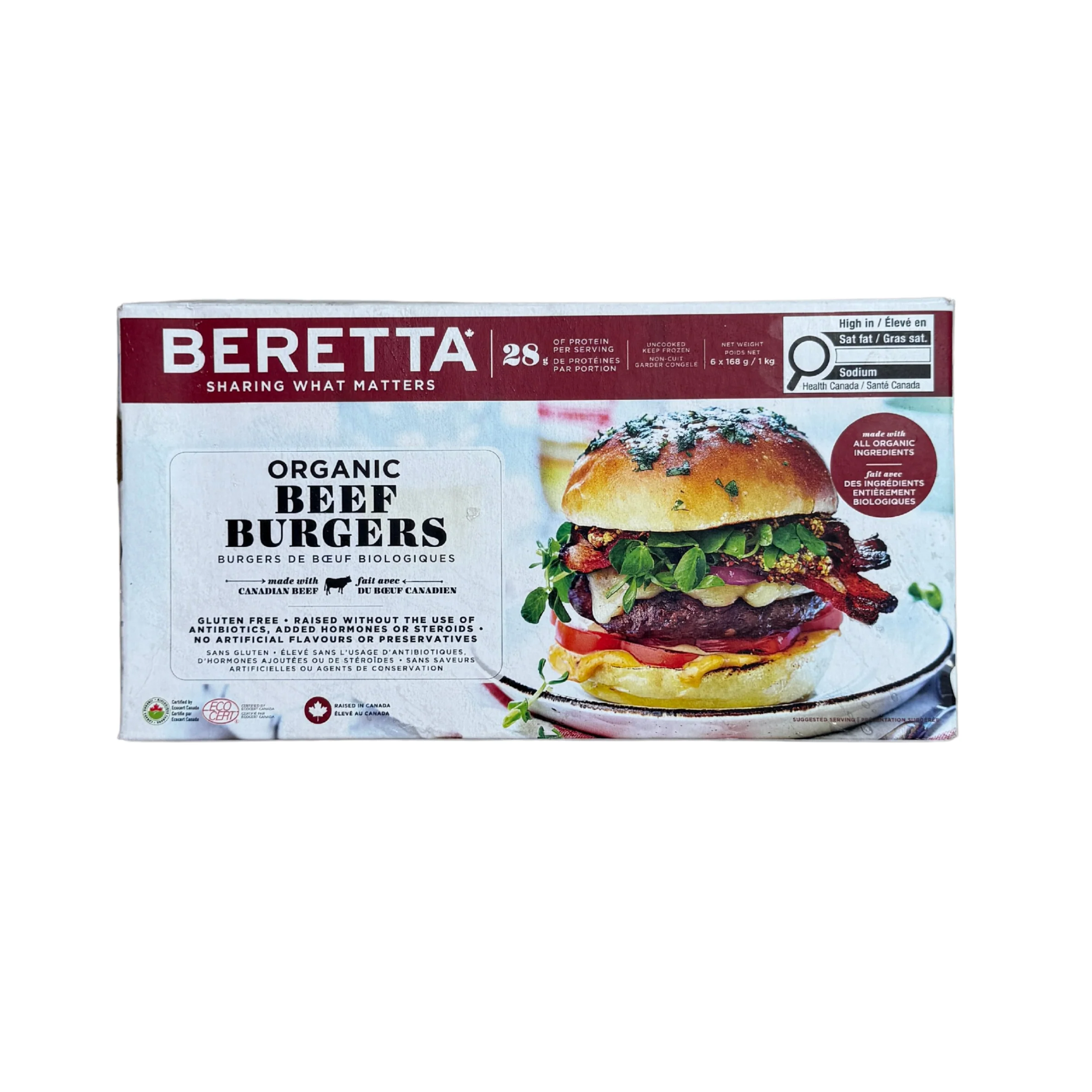 Organic Beef Burgers