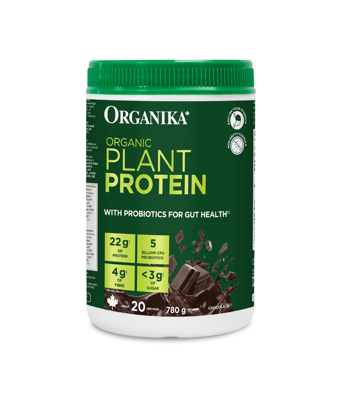 Organic Chocolate Plant Protein with Probiotics