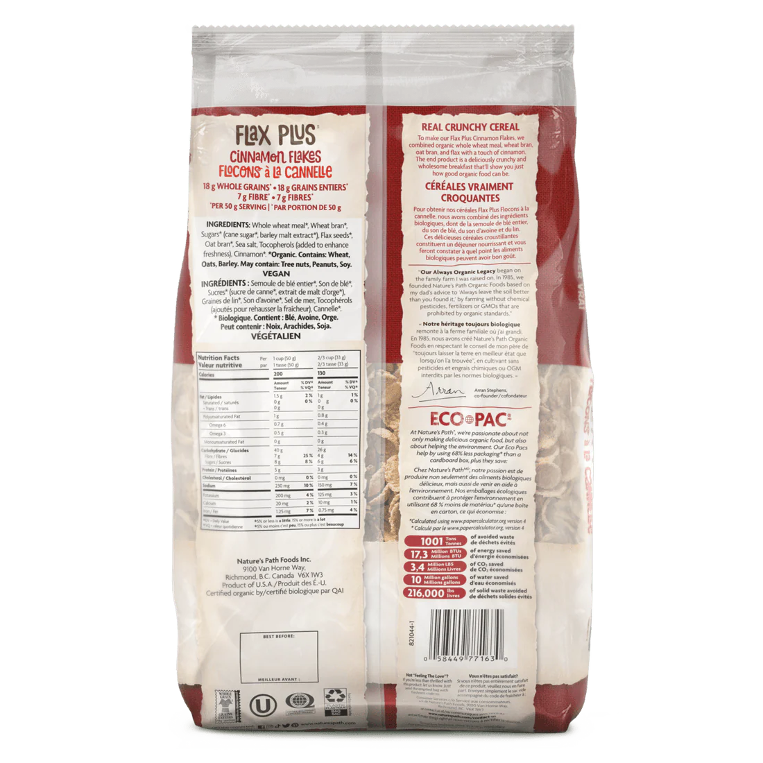 Organic Flax Plus Cinnamon Flakes - Image 2