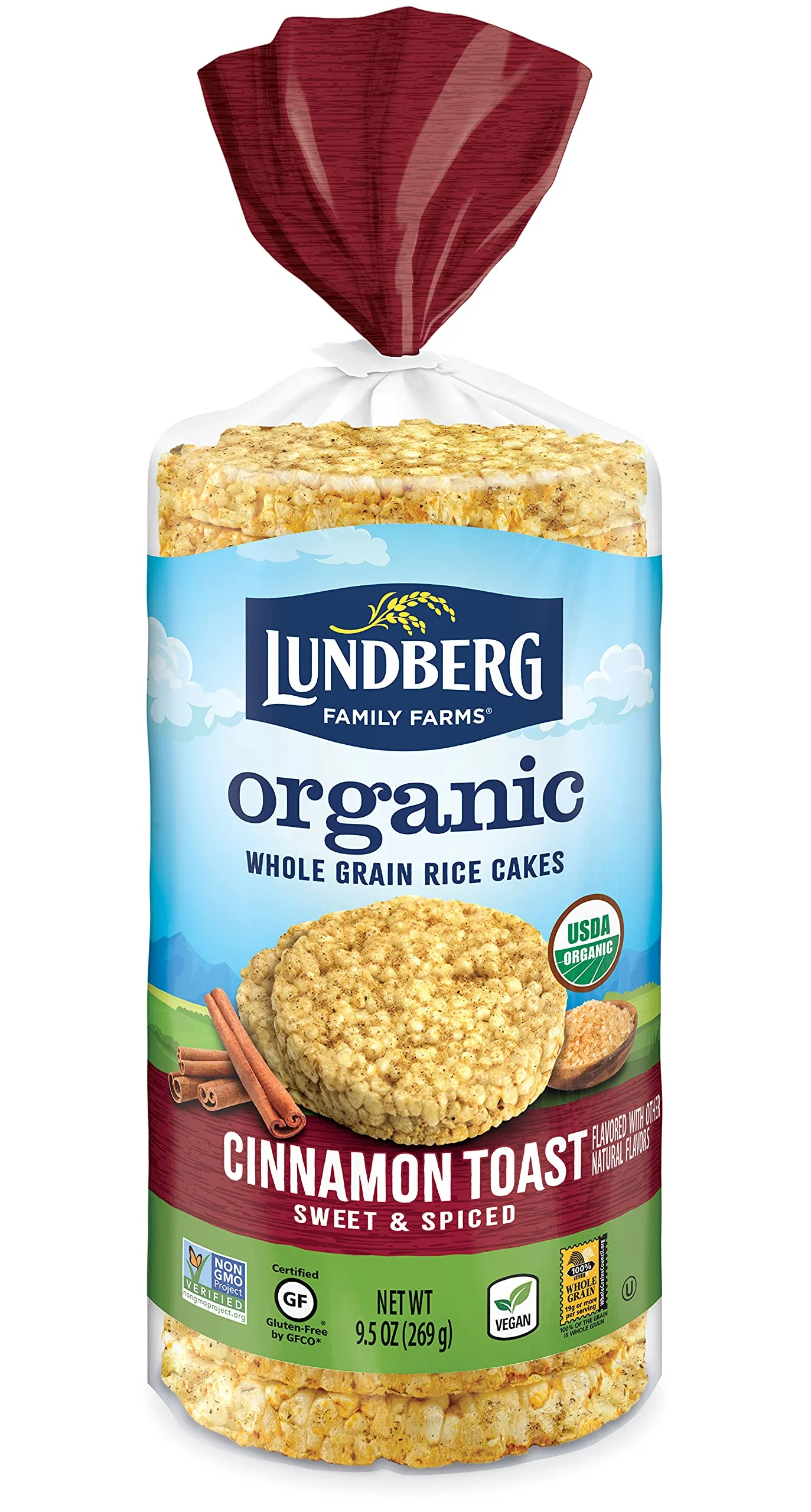 Organic Cinnamon Rice Cakes