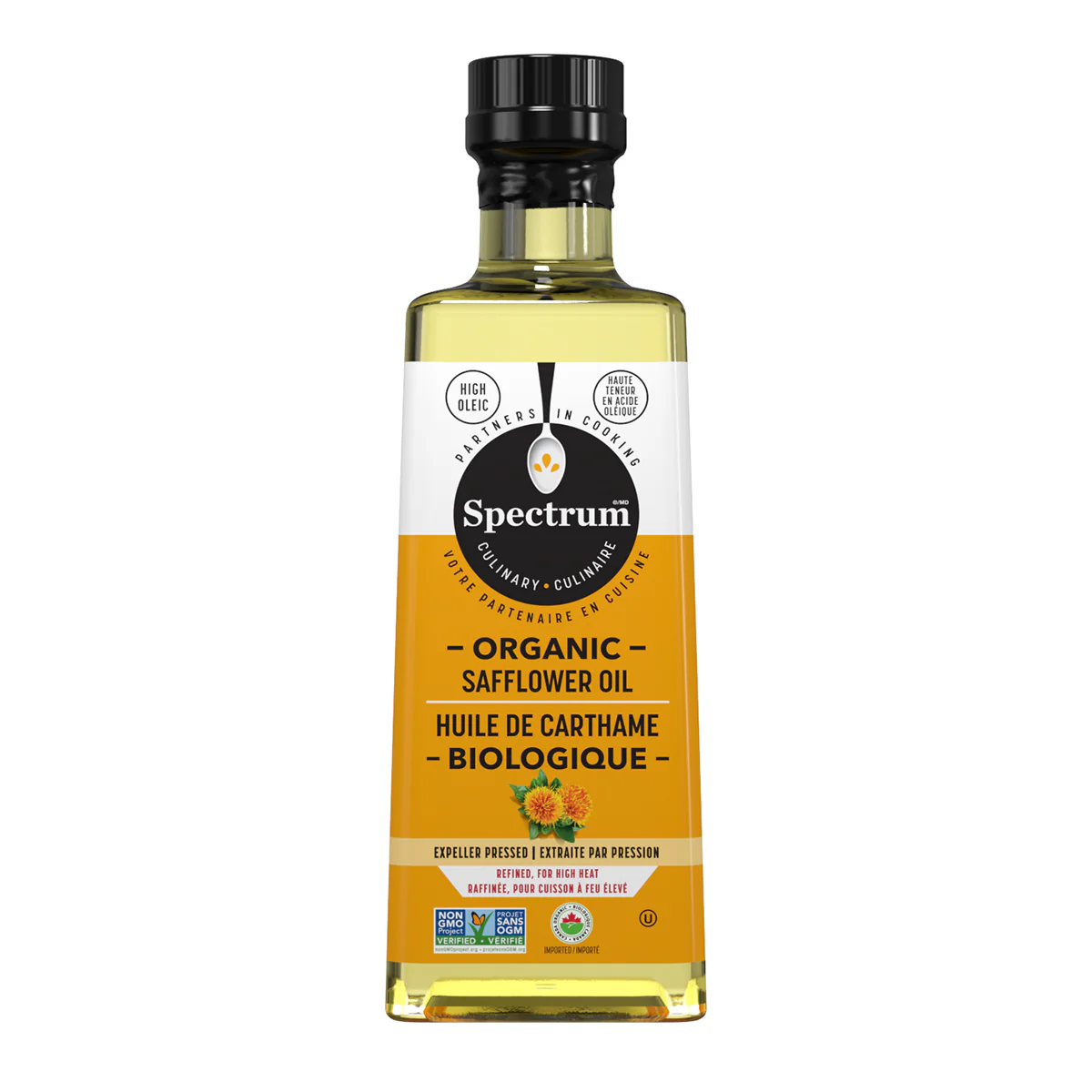 Organic Expeller Pressed Refined Safflower Oil