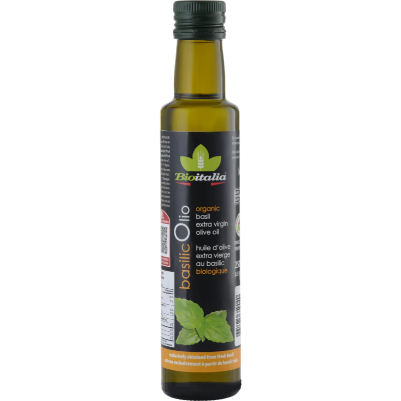 Organic Extra Virgin Olive Oil with Basil