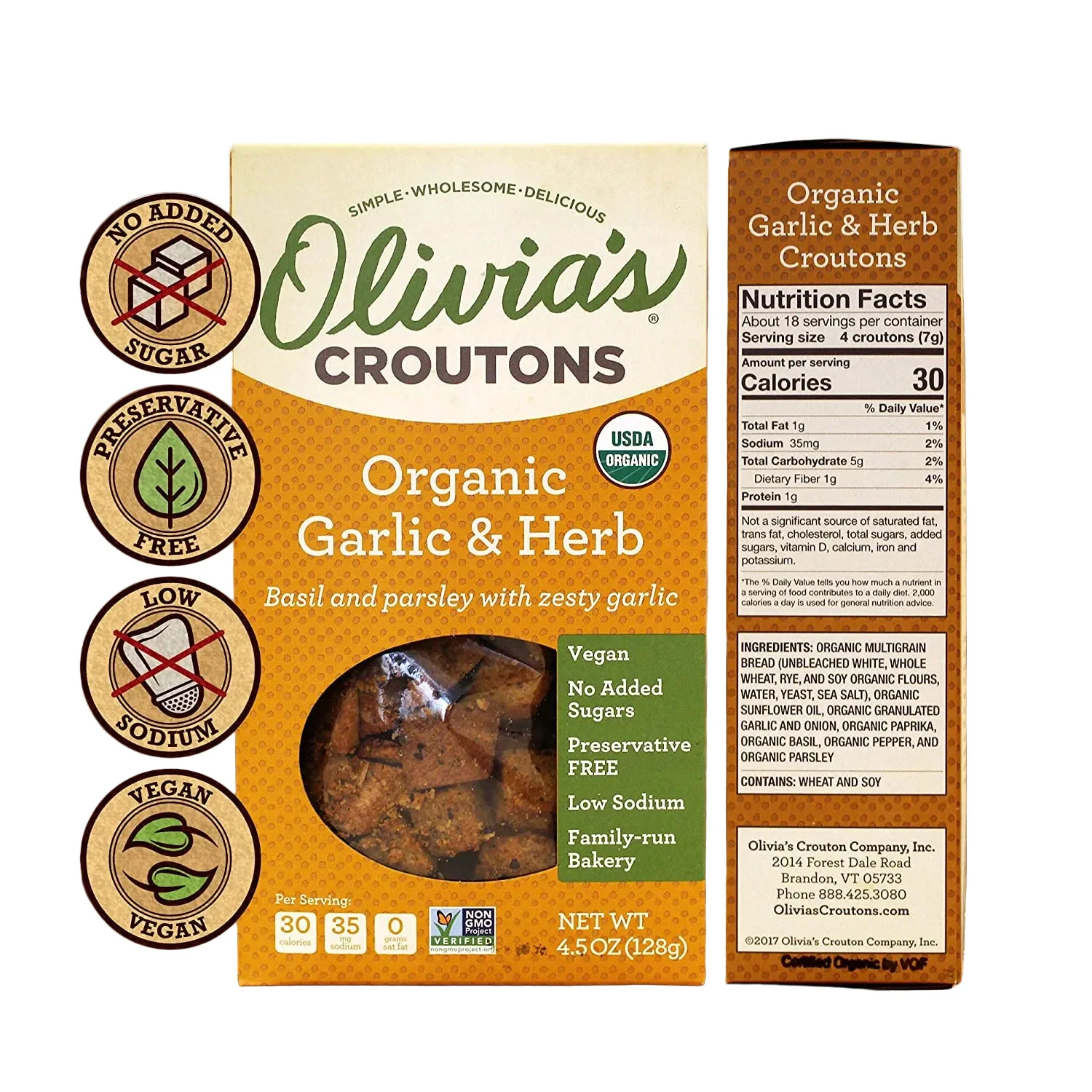 Organic Garlic & Herb Croutons - Image 2