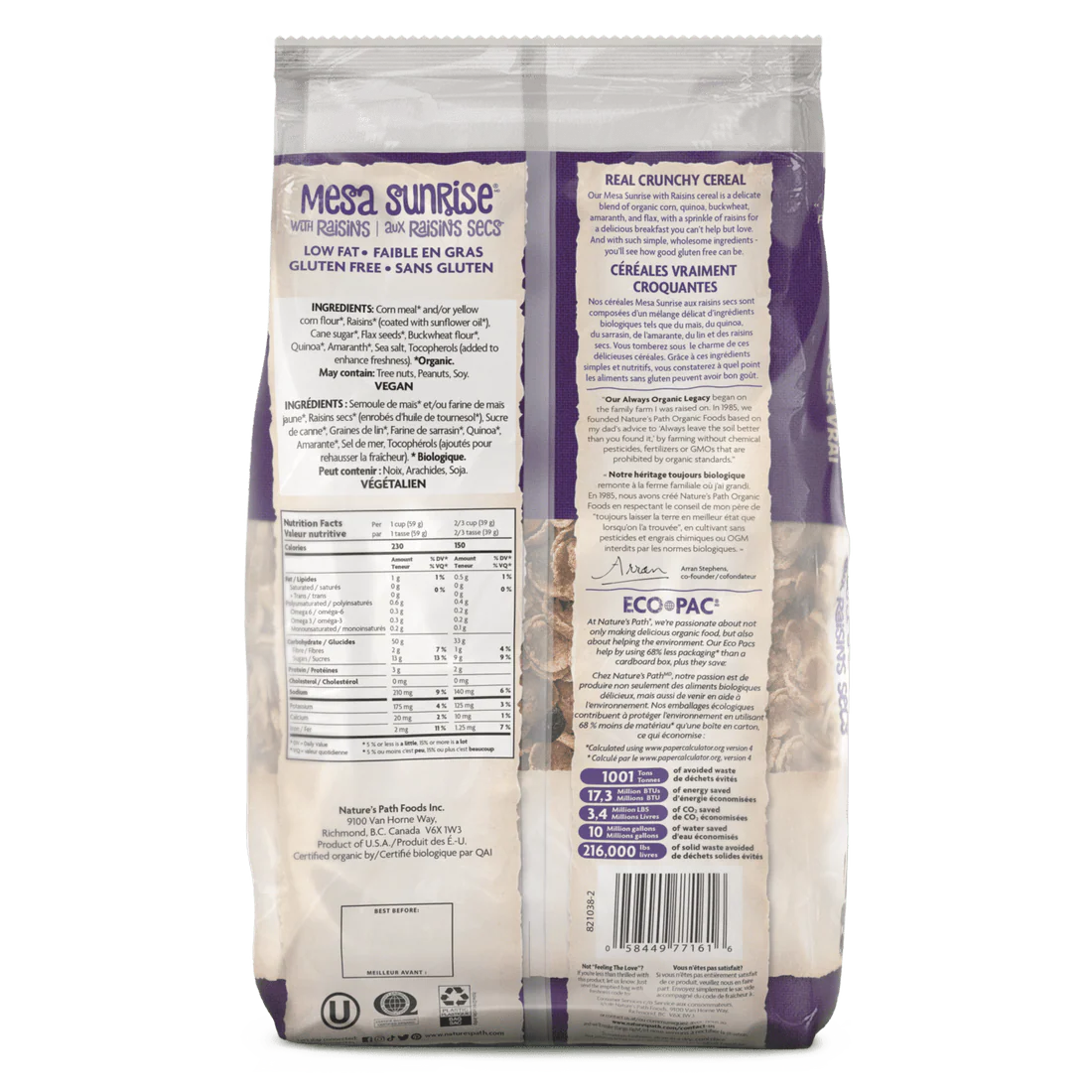 Gluten Free Mesa & Raisin - Eco Pac - Image 2