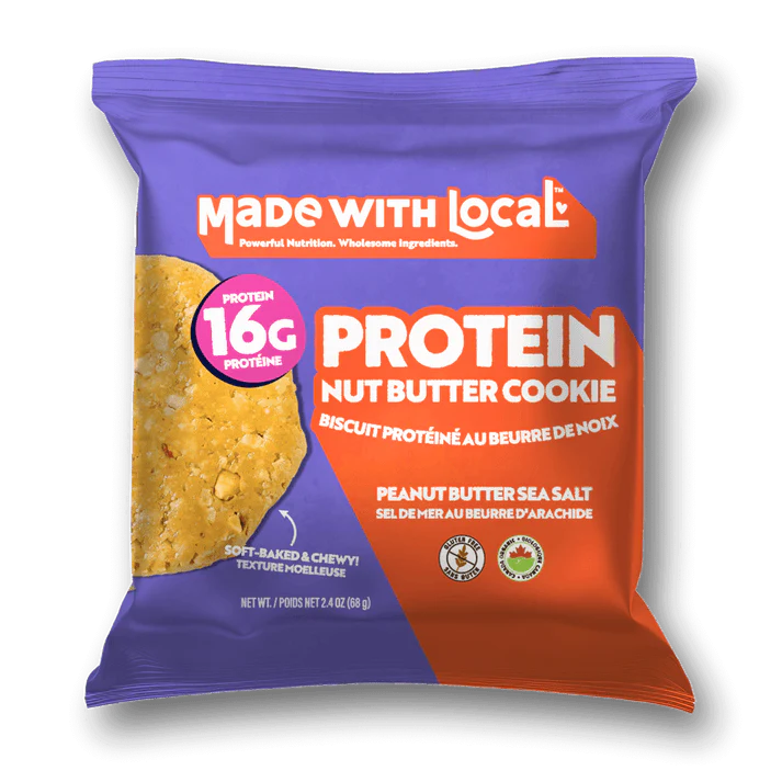 Organic Gluten-Free Peanut Butter Sea Salt Nut Butter Protein Cookie