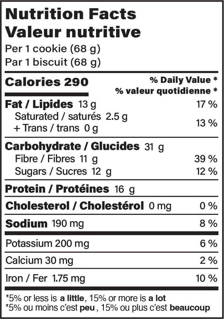 Organic Gluten-free Peanut Chocolate Chip Nut Butter Protein Cookie - Image 2
