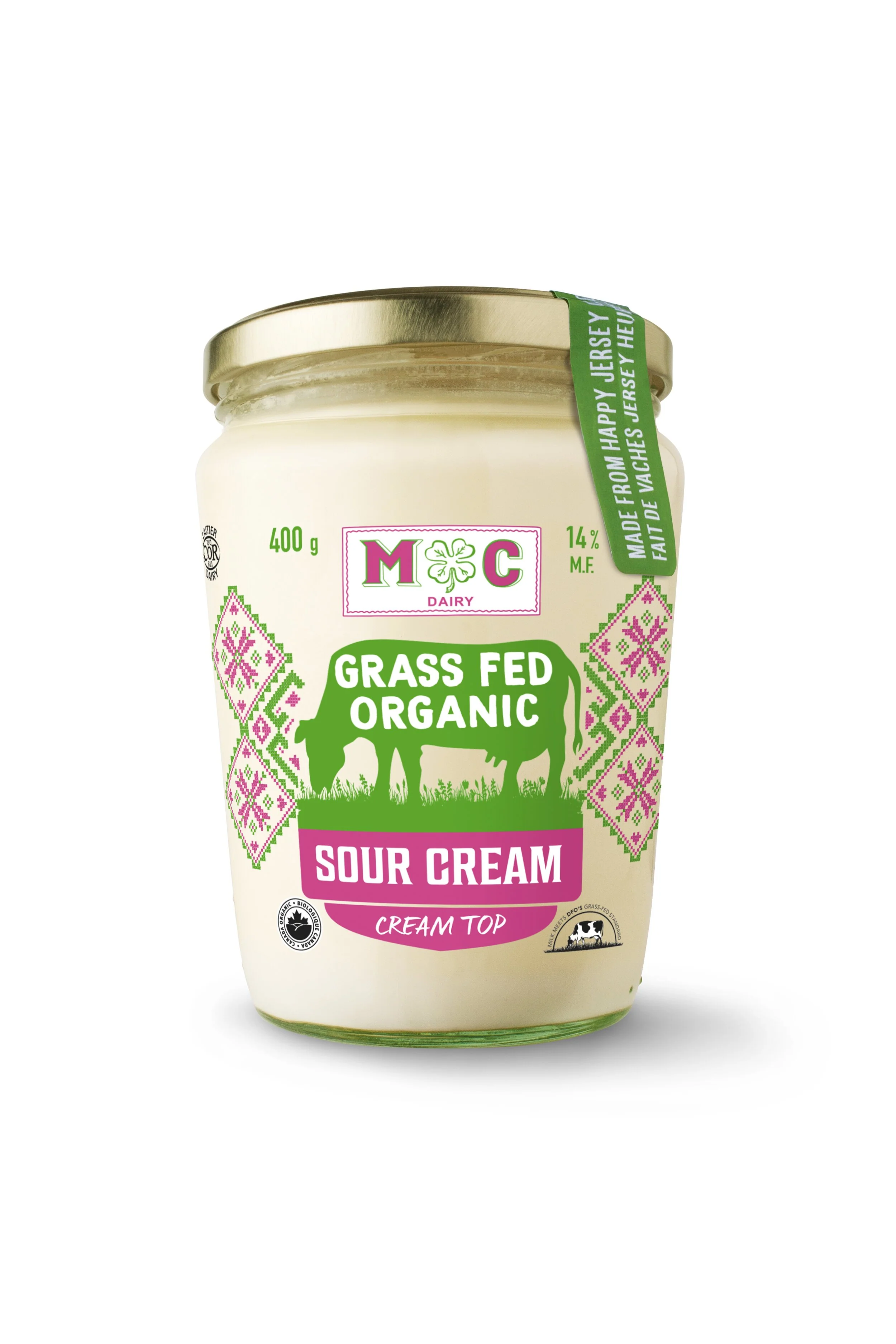 Organic Grass Fed Sour Cream