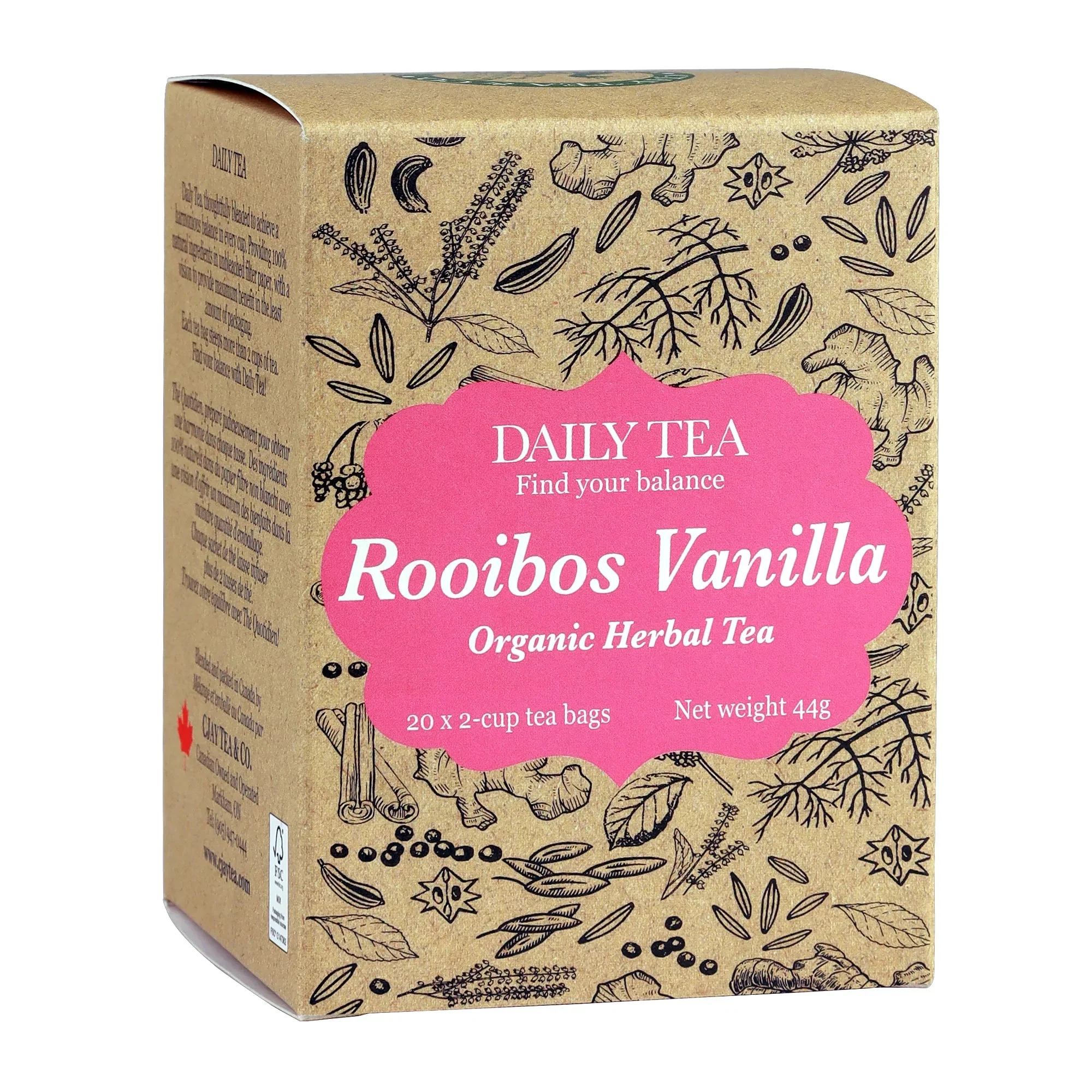 Organic Herbal Rooibos Daily Tea