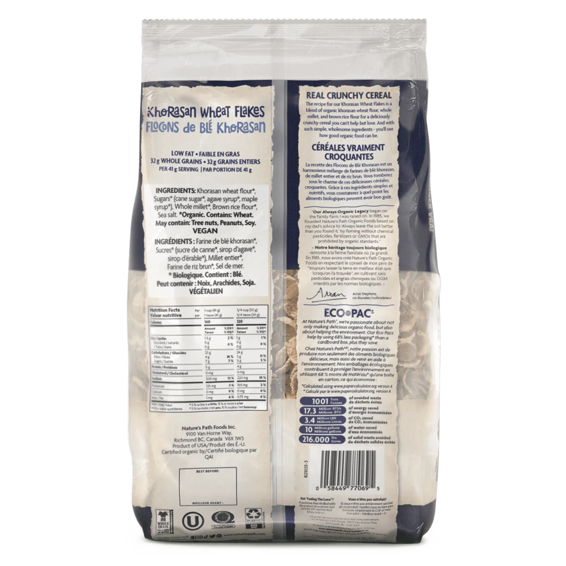 Organic Khorasan Wheat Flakes - Image 2