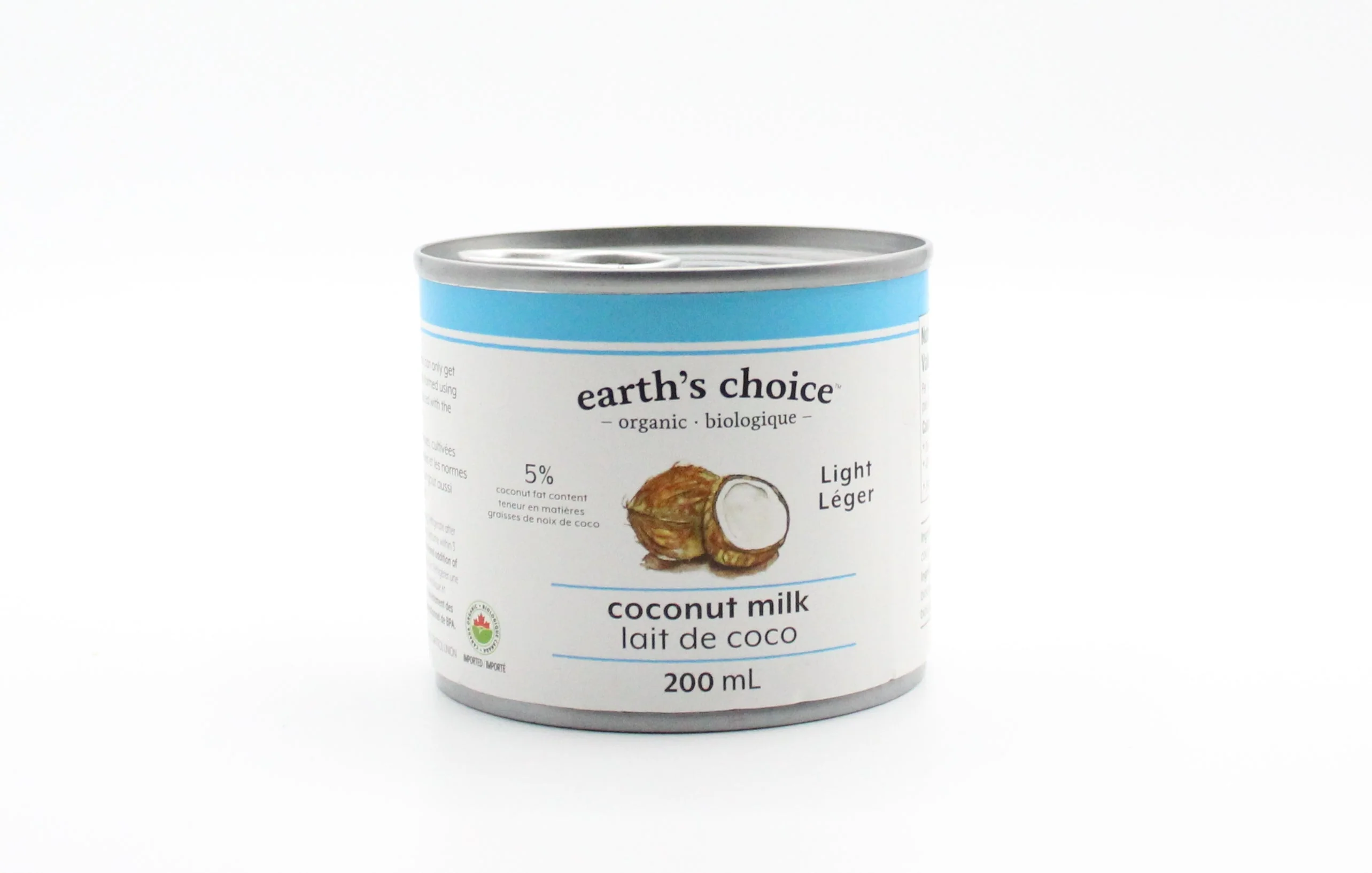 Organic Light Coconut Milk 5% Coconut Fat