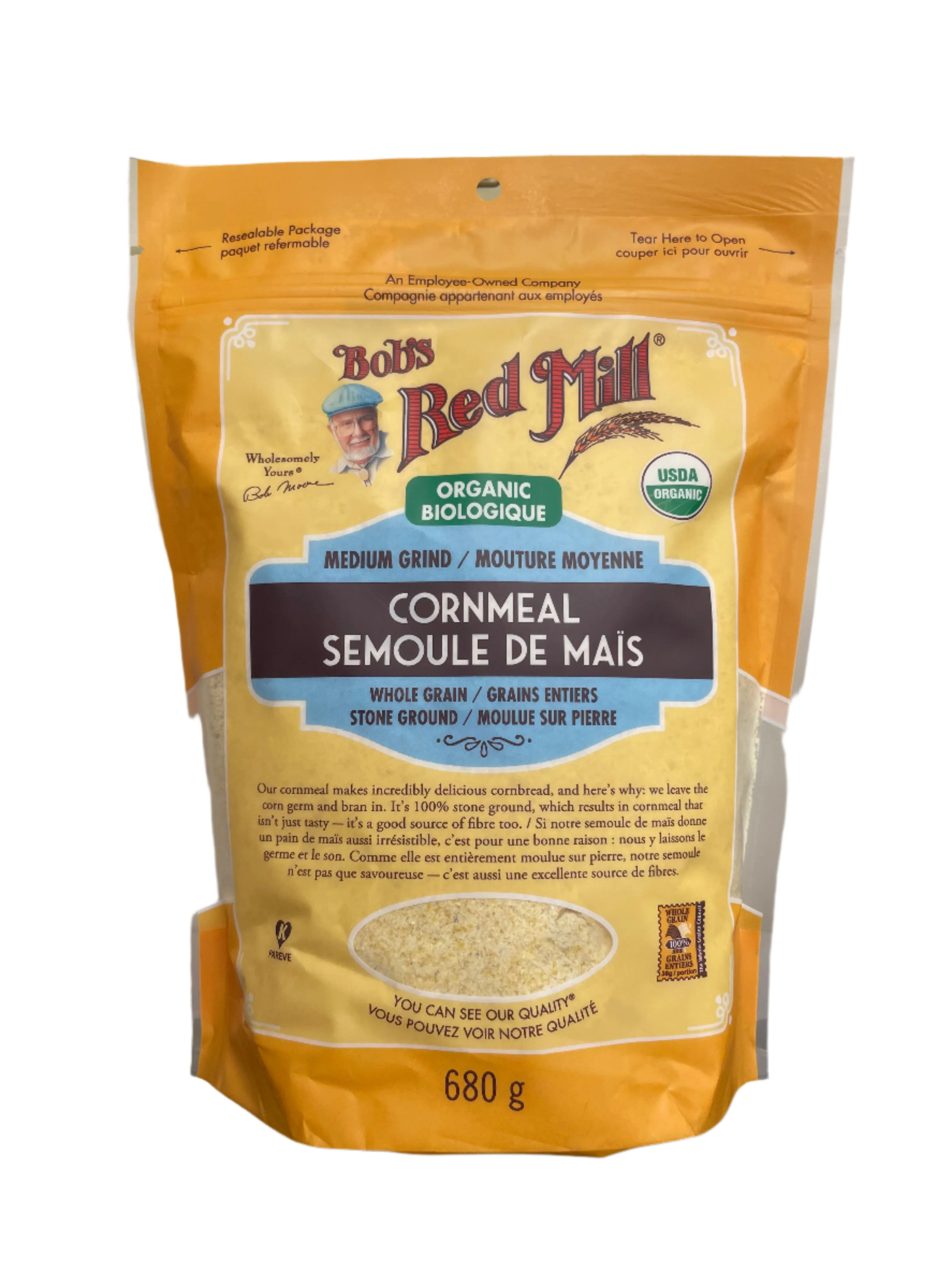 Organic Medium Grind Cornmeal