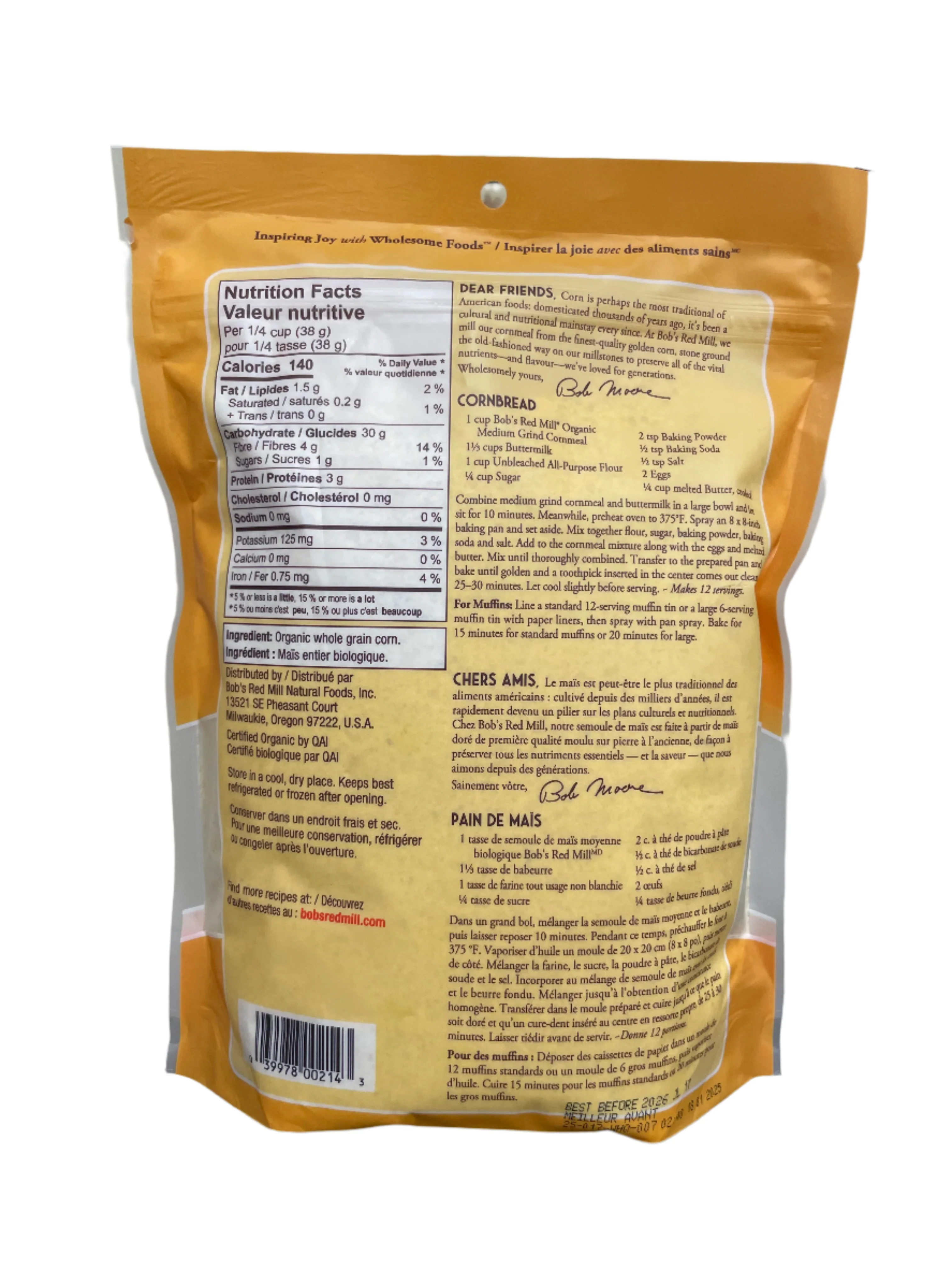 Organic Medium Grind Cornmeal - Image 2