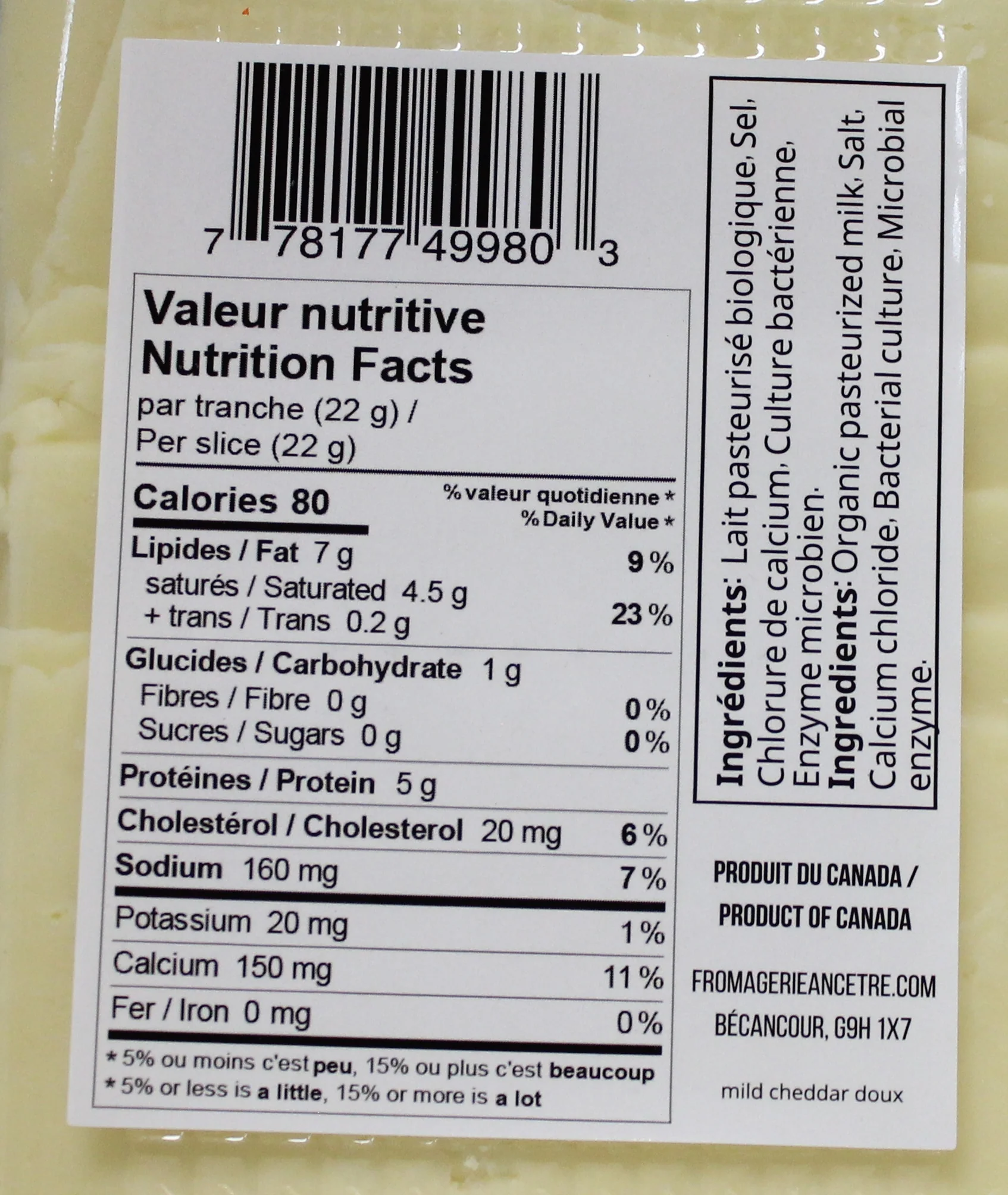 Organic Mild Cheddar Slices - Image 2