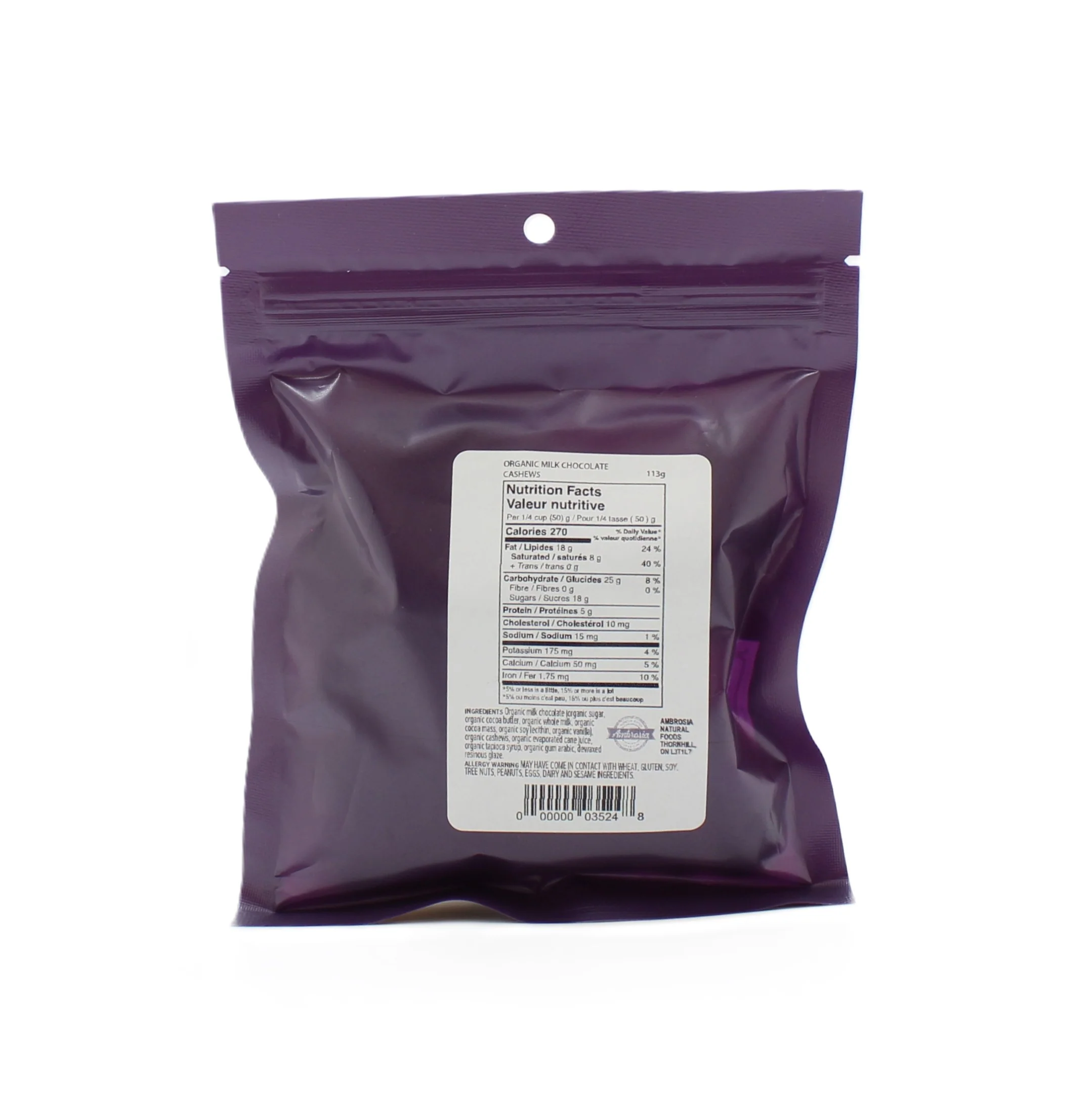 Organic Milk Chocolate Cashews - Image 2