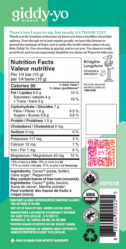 Organic Mint 76% Dark Chocolate - Image 2