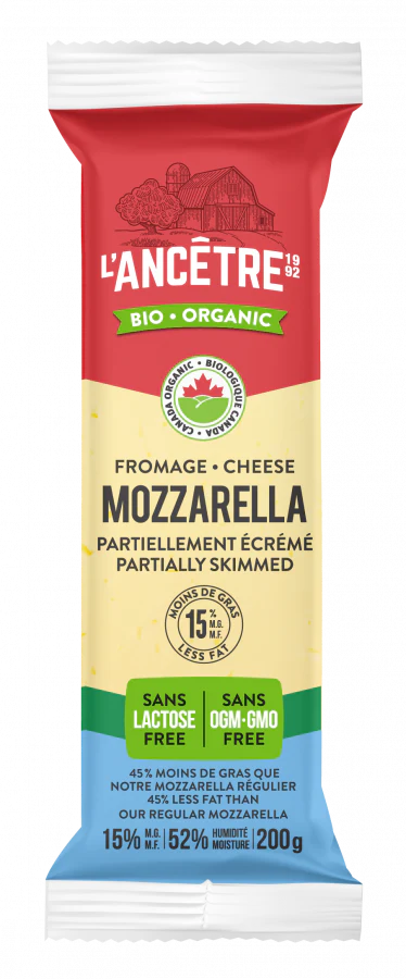 Organic Mozzarella Cheese 15%