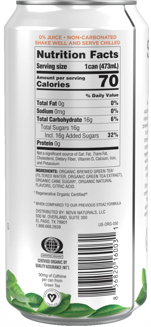 Organic Peach Green Iced Tea - Image 2