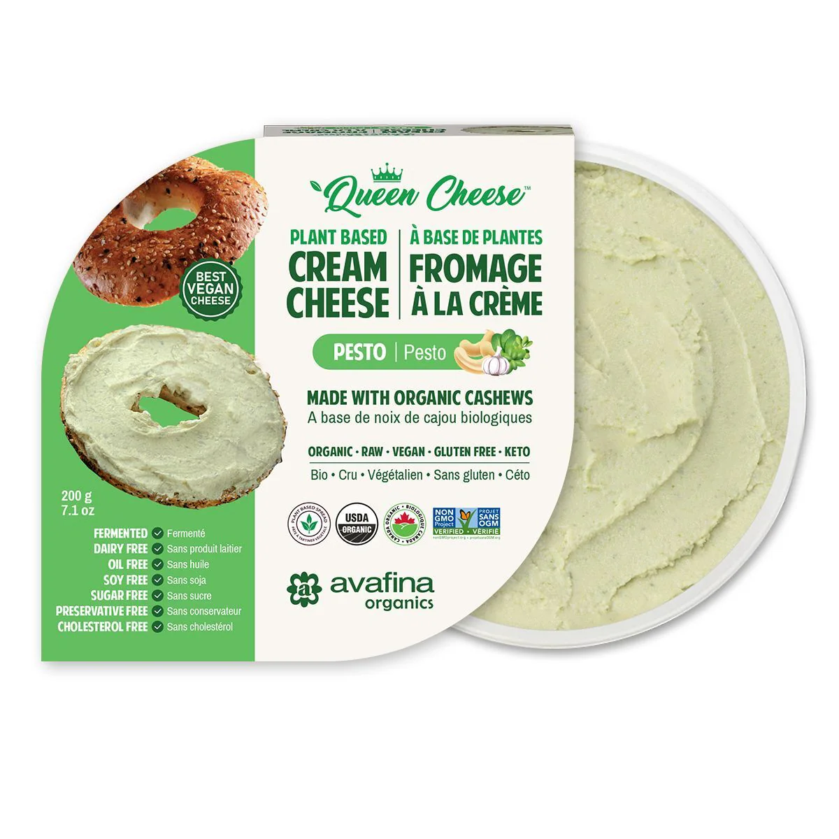 Organic Pesto Vegan Cream Cheese