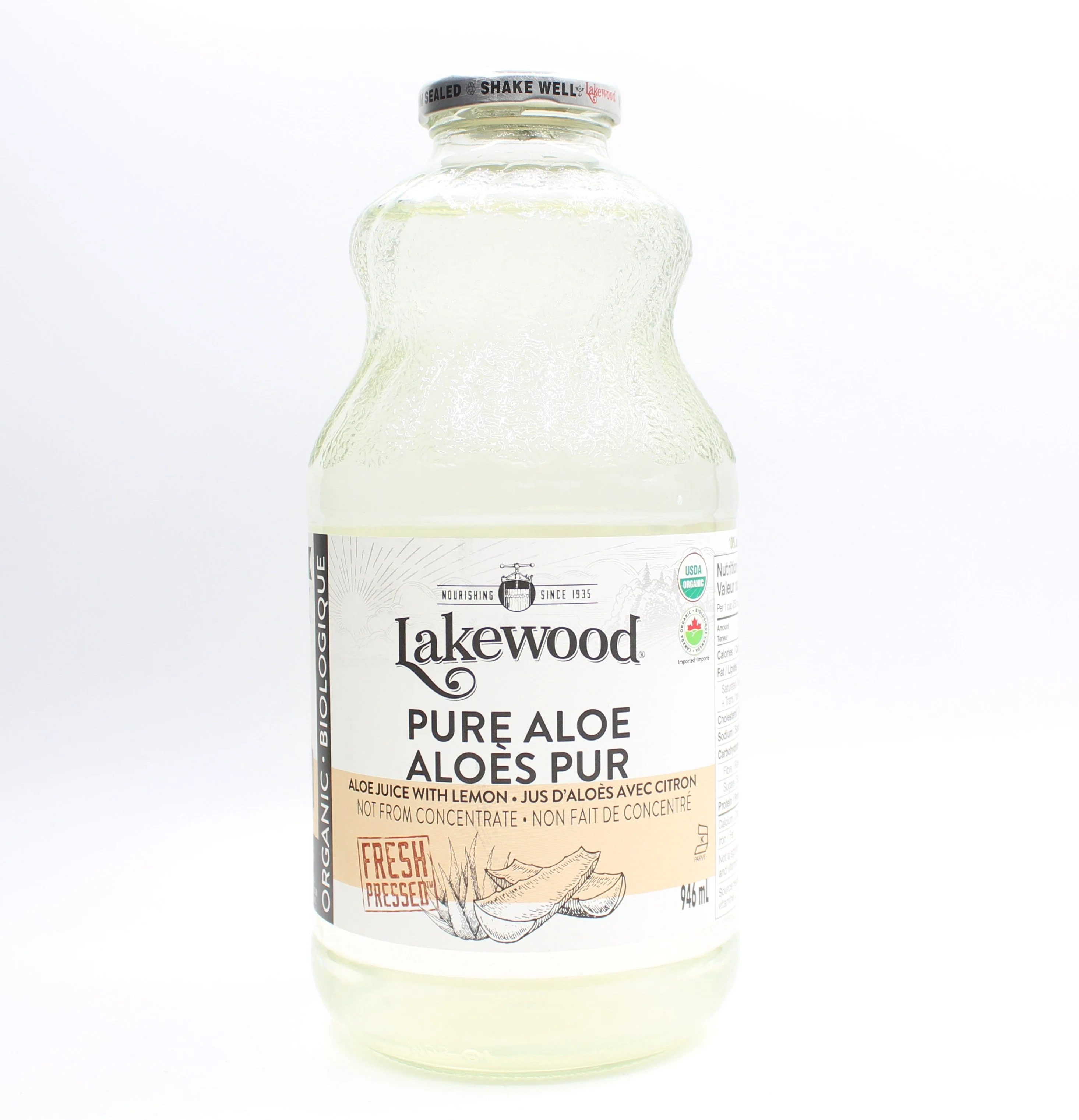 Organic Pure Aloe with Lemon
