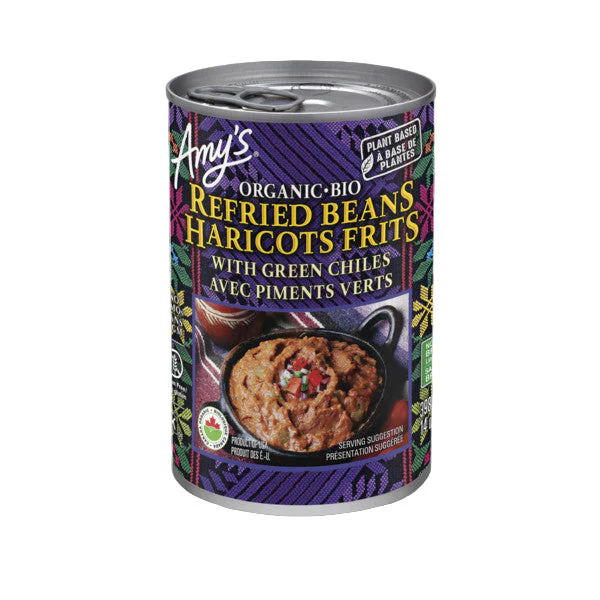 Organic Refried Beans Green Chili