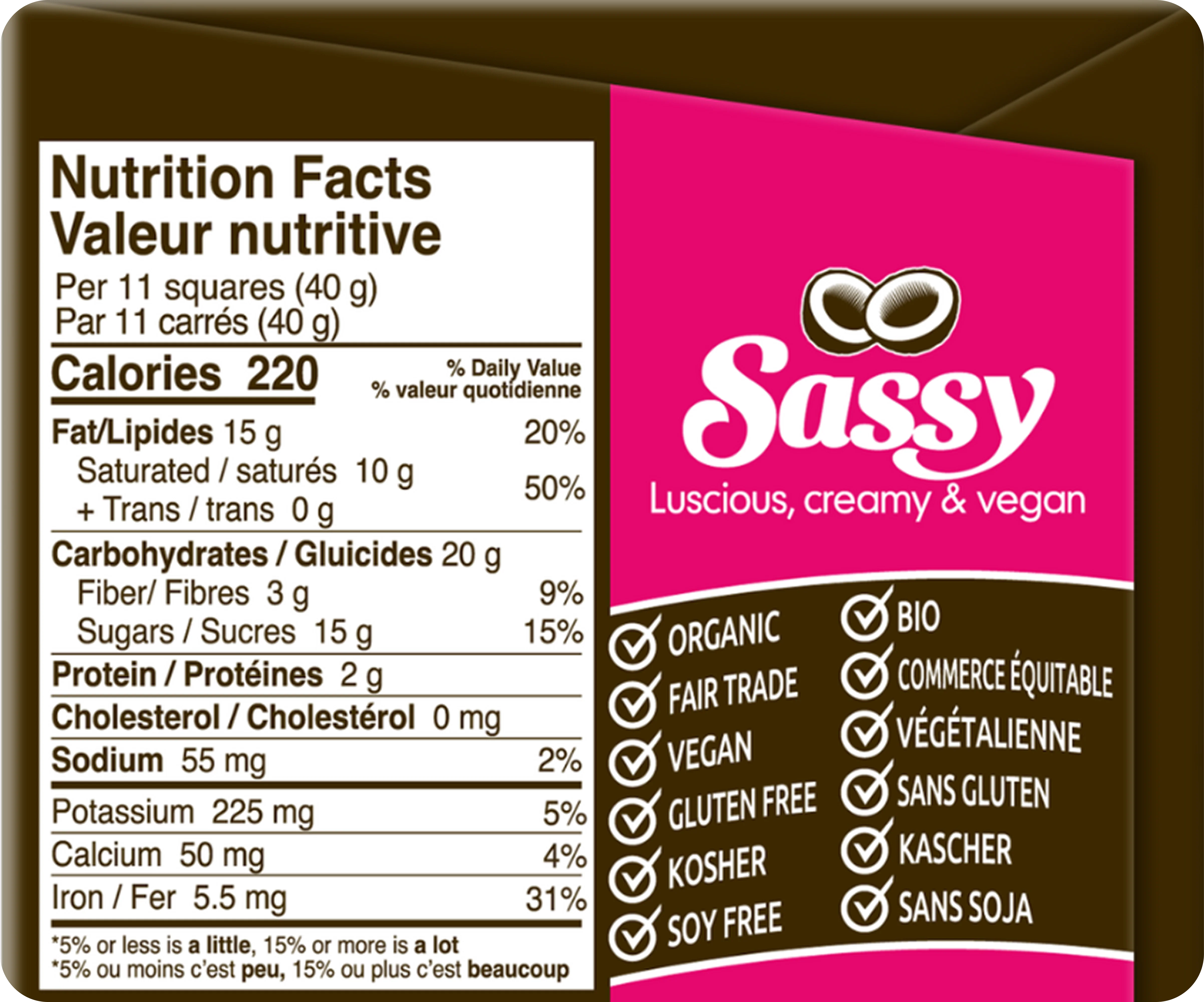 Organic Sassy Chocolate - Image 2