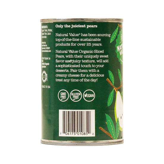 Organic Sliced Bartlett Pears in Pear Juice - Image 2