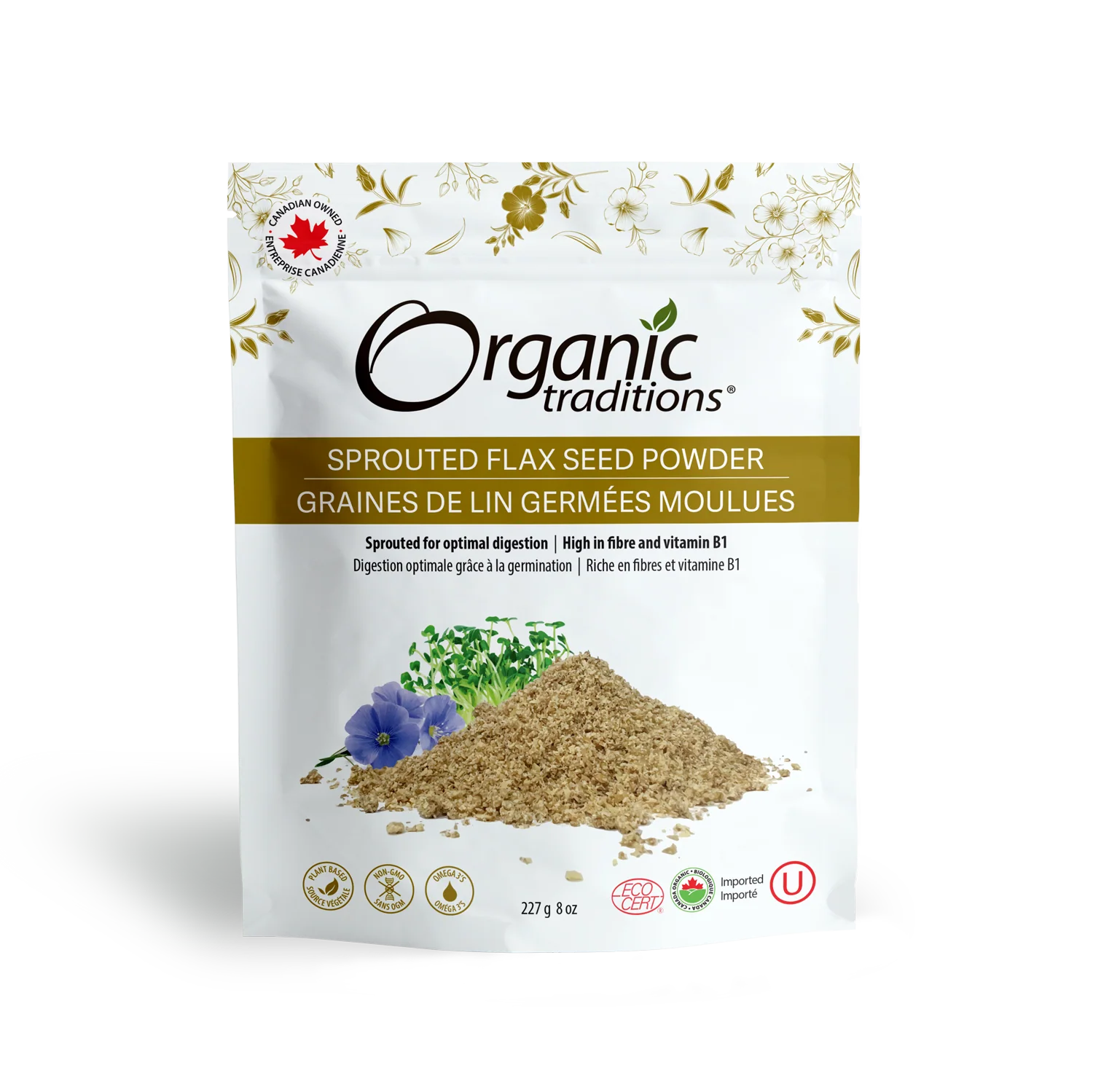 Organic Sprouted Flax Seed Powder