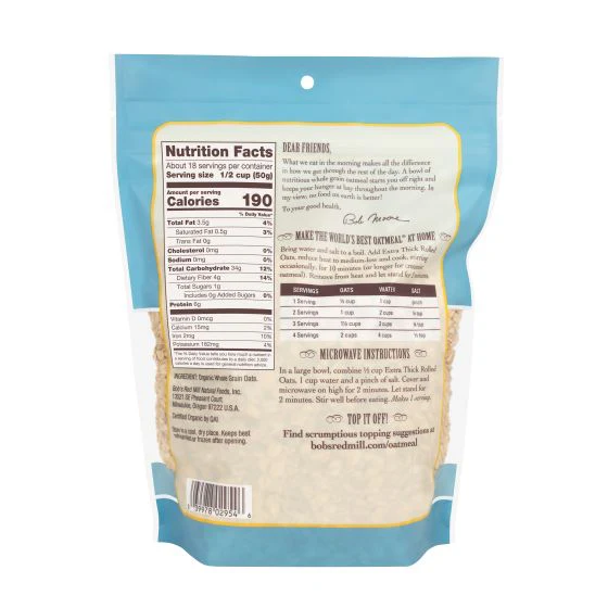 Organic Thick Rolled Oats - Image 2