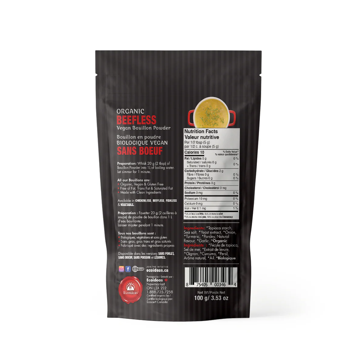 Organic Vegan Beefless Bouillon Powder - Image 2