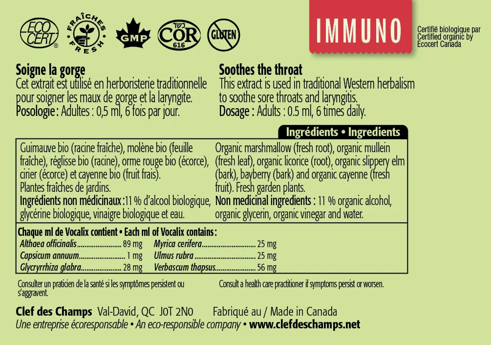 Organic Vocalix Tincture - Image 2