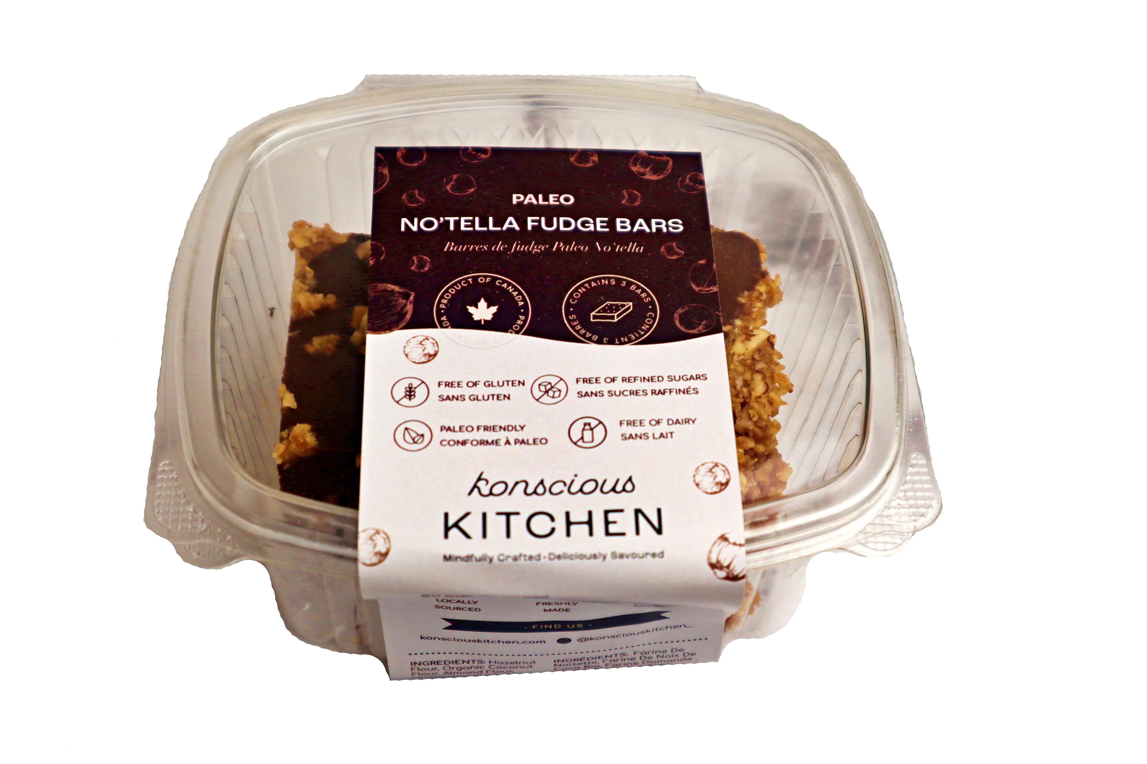 Paleo No'Tella Fudge Bars