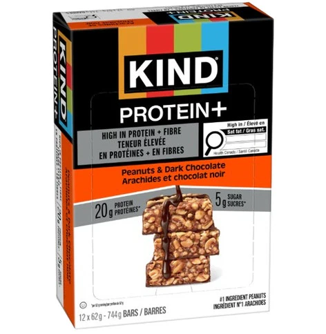 Peanuts & Dark Chocolate Protein + Bar Four Pack
