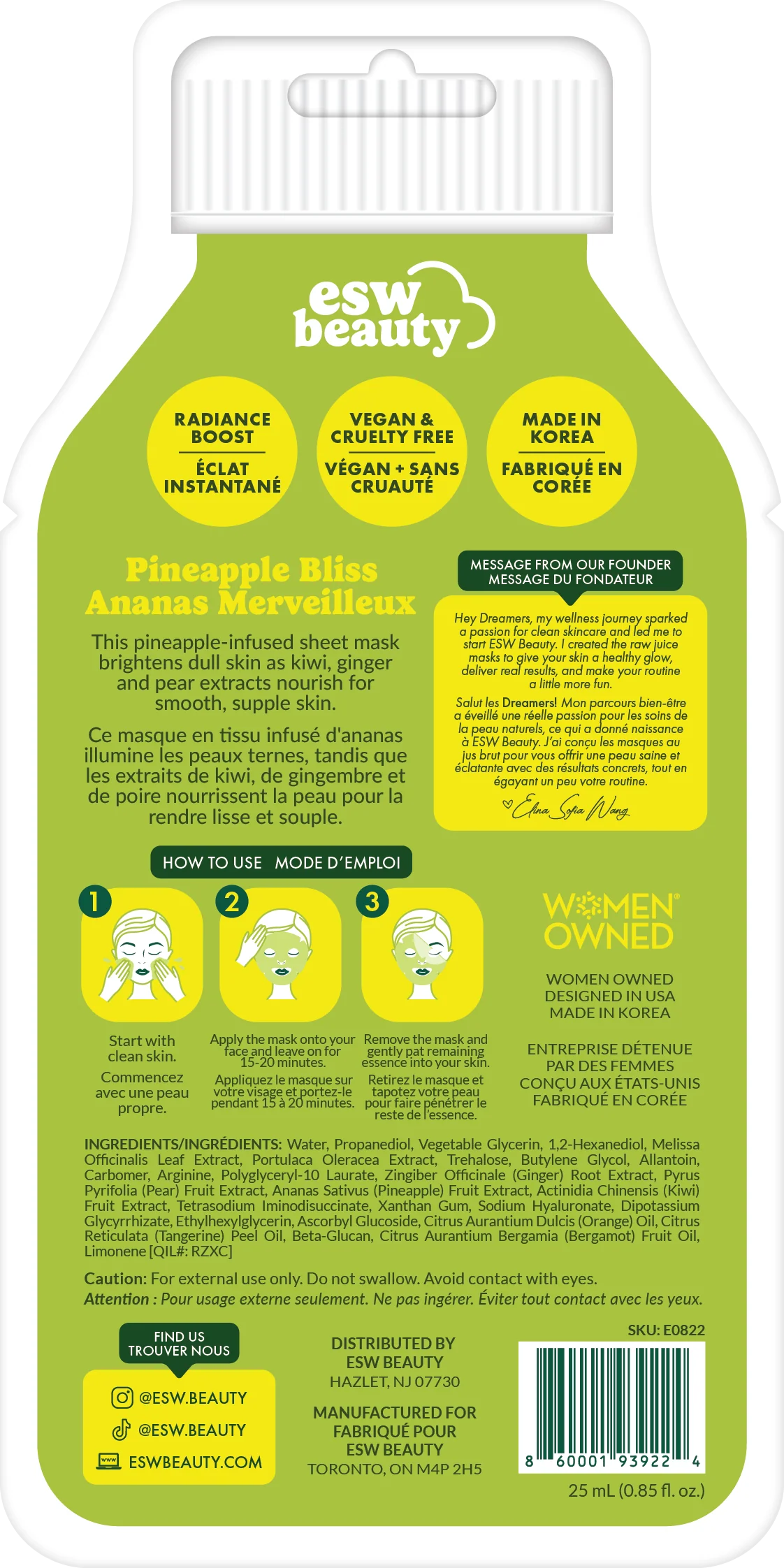 Pineapple Bliss Revitalizing Face Mask - Image 2