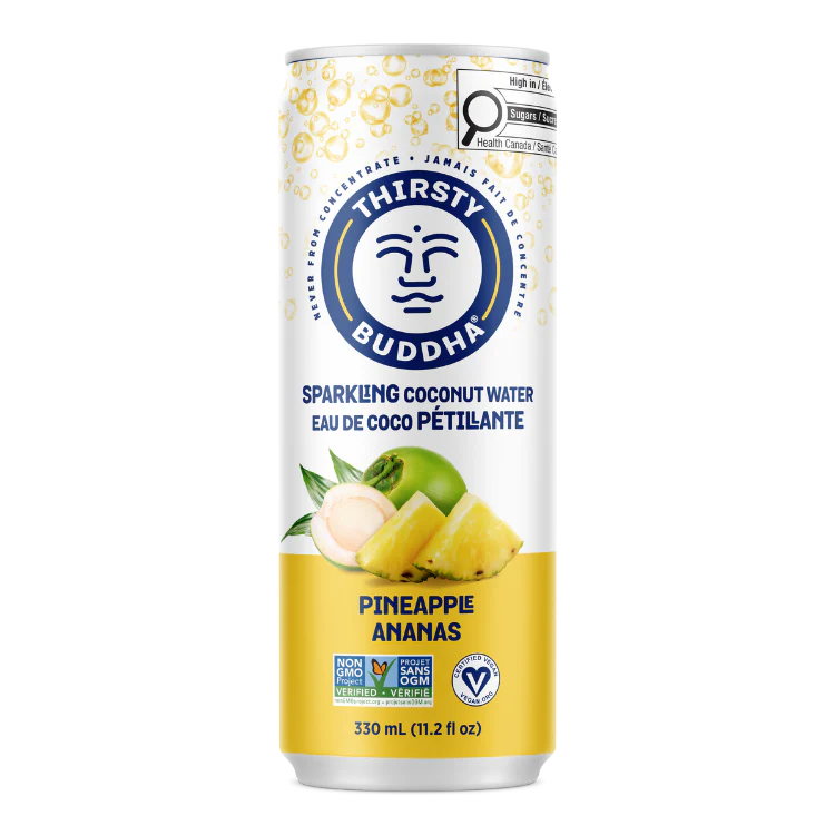 Sparkling Coconut Water with Pineapple