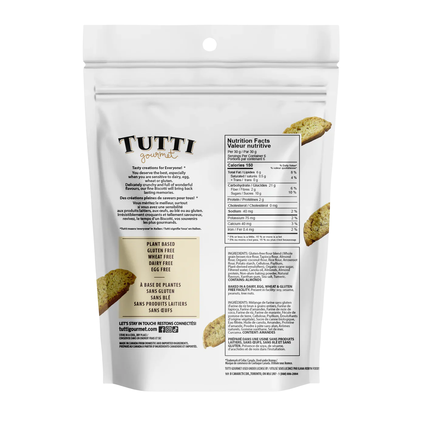 Plant-Based Gluten-Free Lemon Biscotti - Image 2