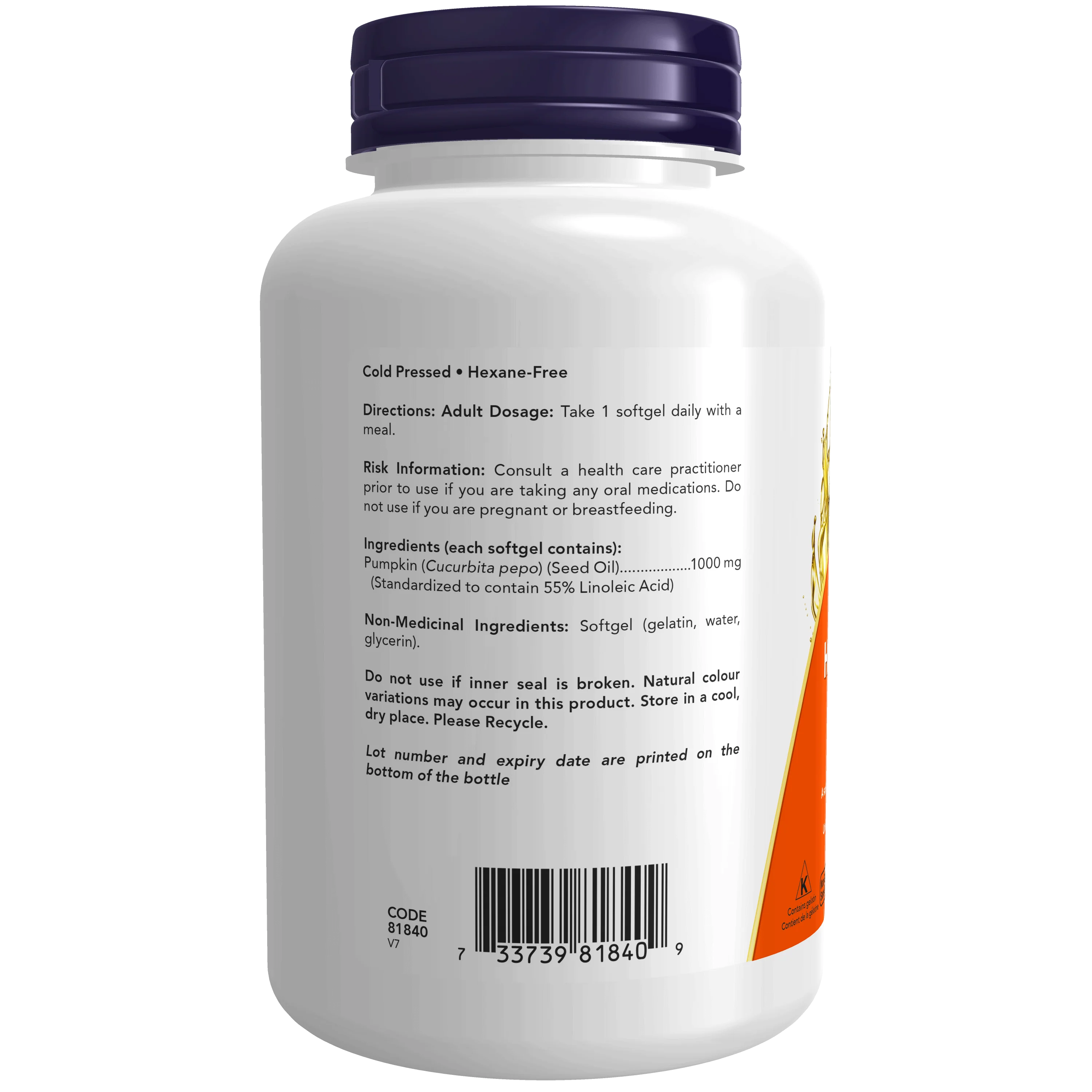 Pumpkin Seed Oil - 1000mg - Image 2