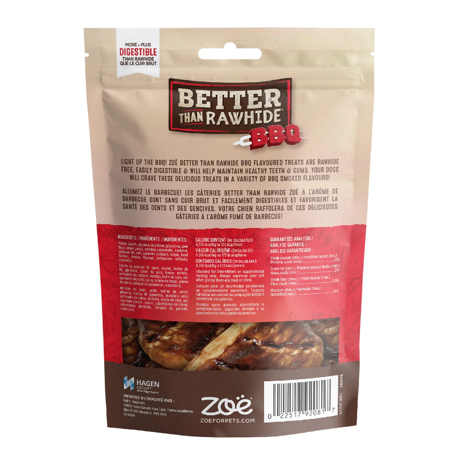 Rawhide-Free Beef Flavour Dog Treats - Image 2